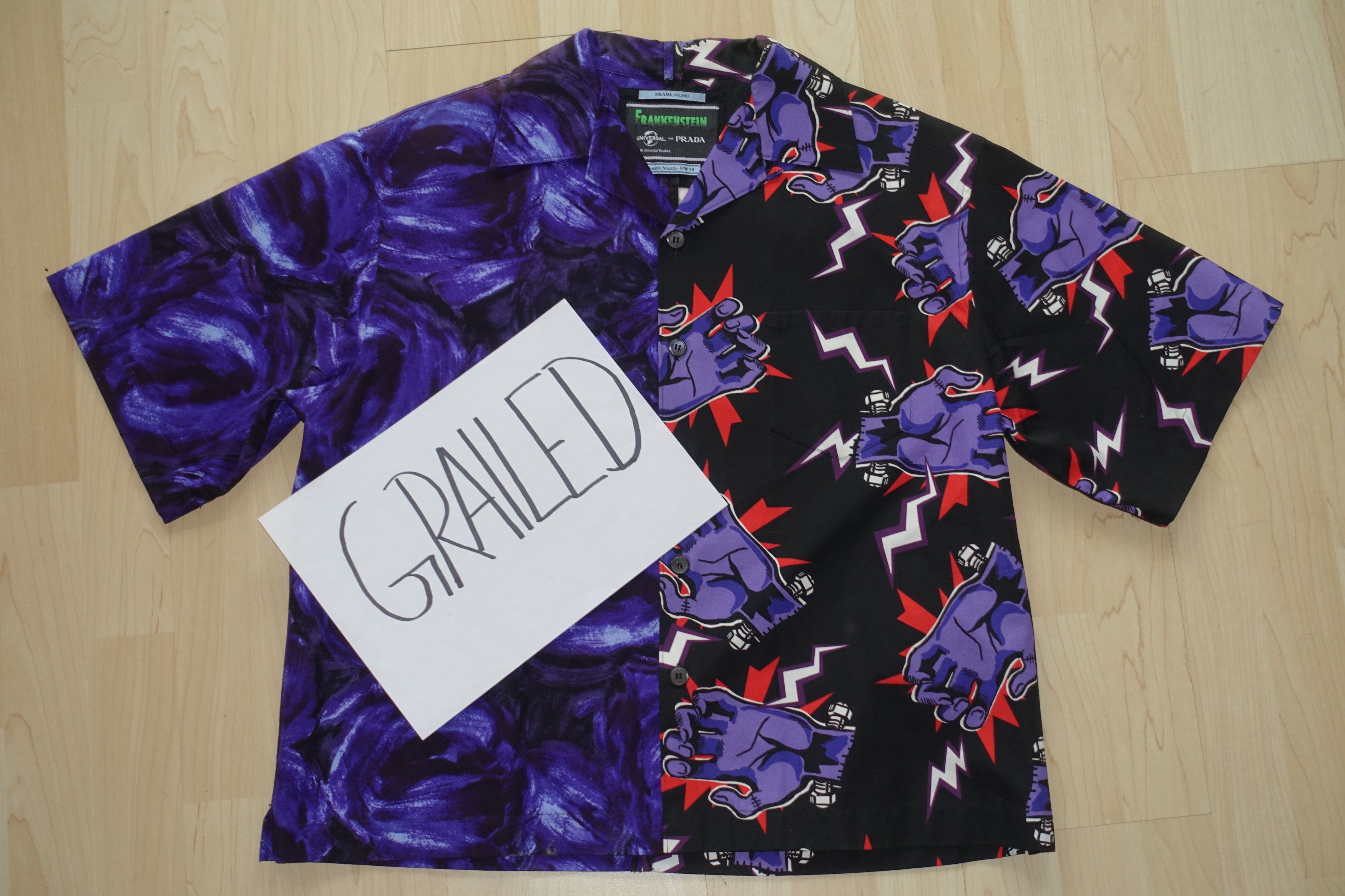 Prada FW19 double match Frankenstein Universal shirt Size US L / EU 52-54 / 3 - 13 Thumbnail