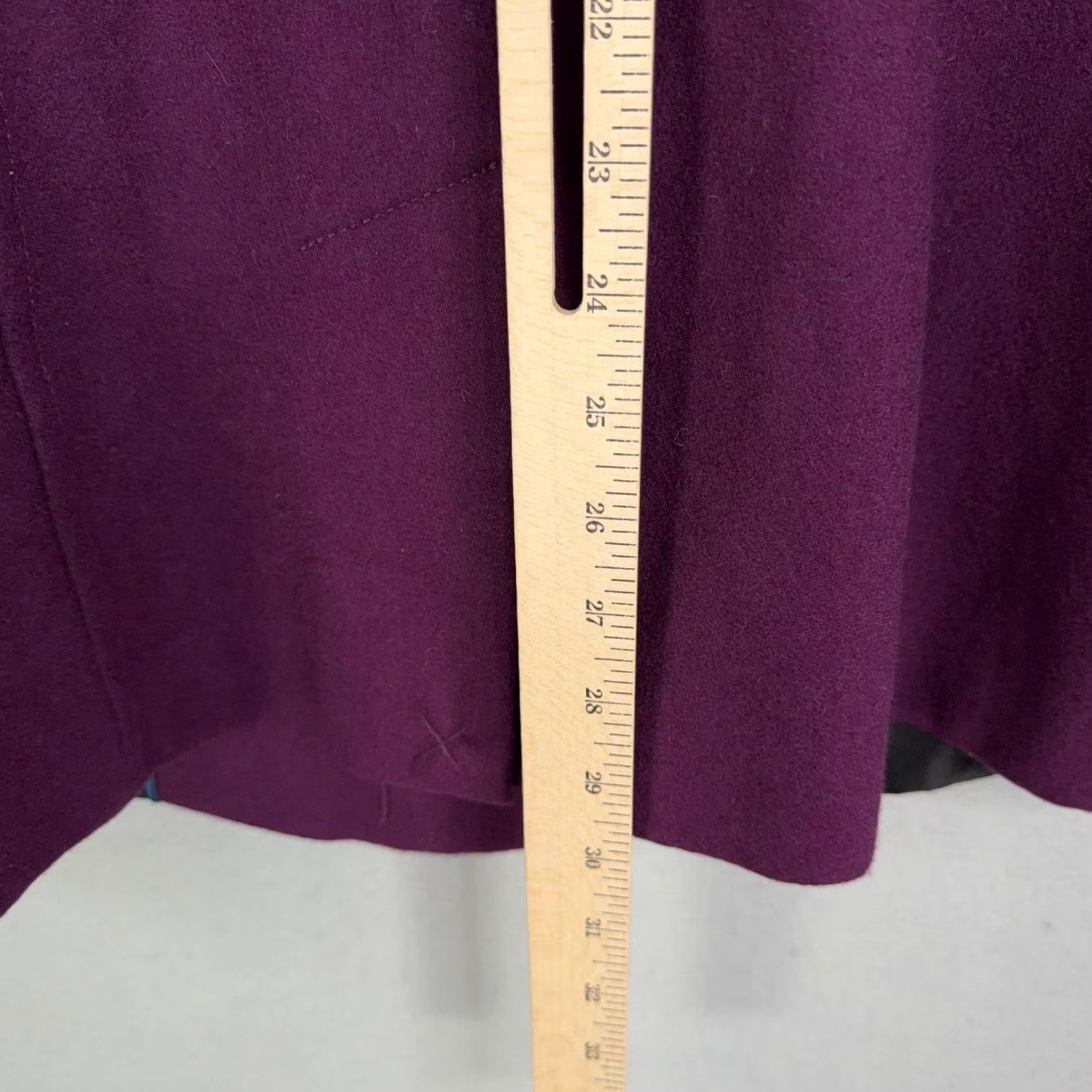Tommy Hilfiger Tommy Hilfiger Coat Womens 6 Purple Wool Pea Mid Length Button Front Winter Mens? Size M / US 6-8 / IT 42-44 - 7 Thumbnail