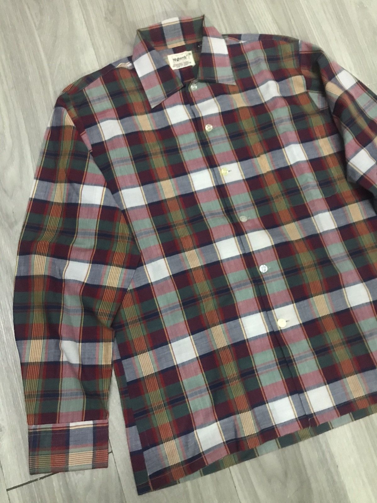 Vintage Vintage MOHAWK Polycotton Open Collar Shirt Size US M / EU 48-50 / 2 - 2 Thumbnail