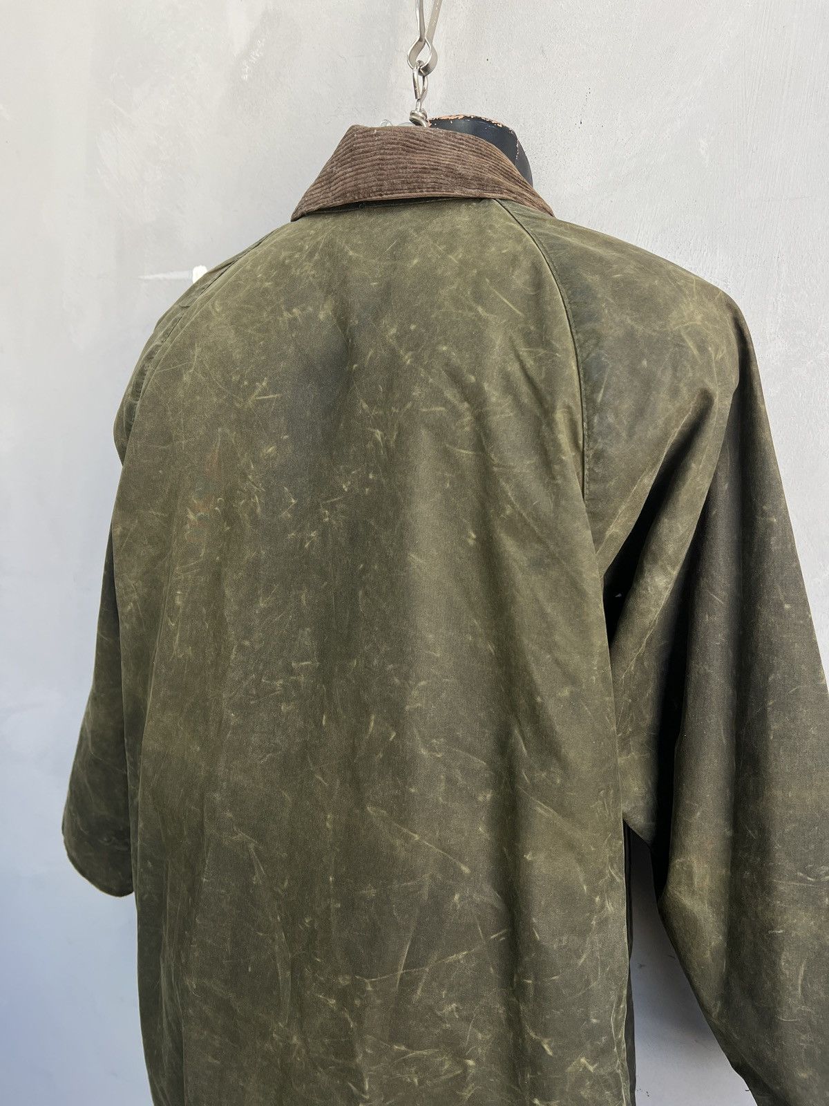 Barbour Vintage Barbour Beaufort waxed Olive Field Jacket Military Size US S / EU 44-46 / 1 - 10 Thumbnail