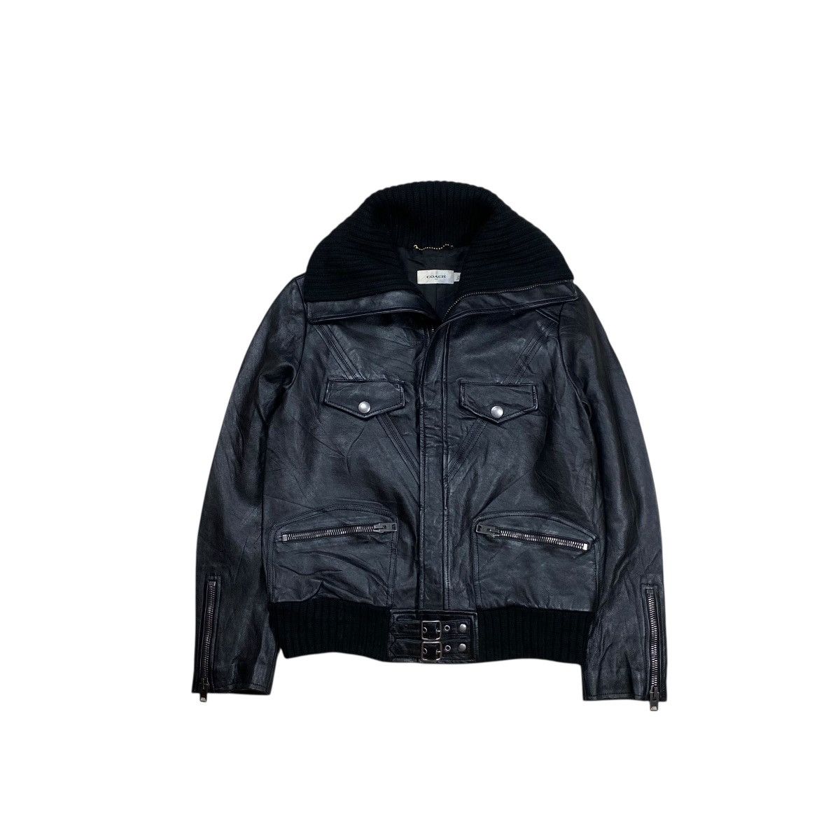 Coach Coach 1941 Bikers Leather Jacket Boxy Fit Size US M / EU 48-50 / 2 - 2 Thumbnail