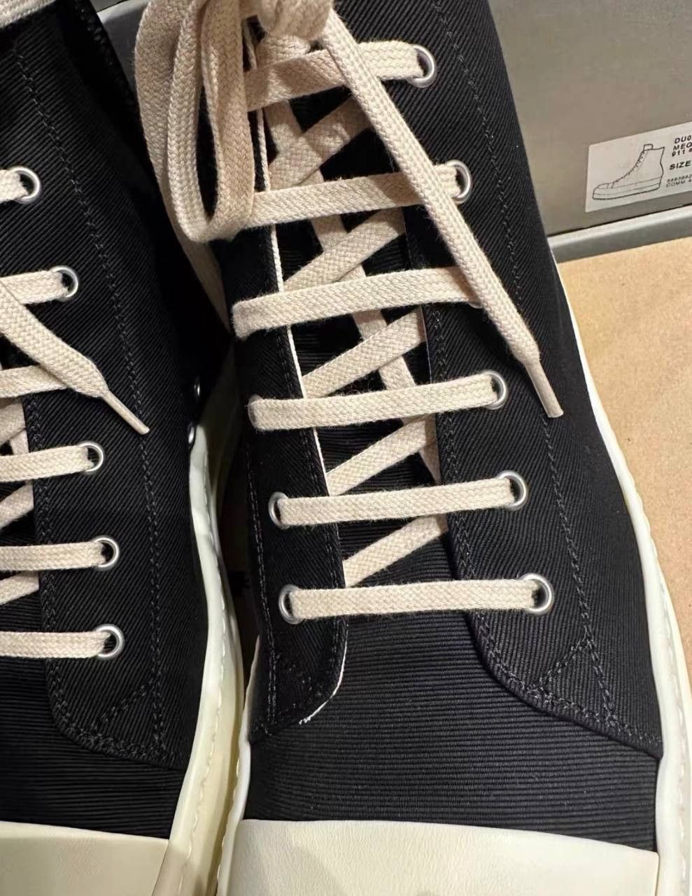 Rick Owens Authentic RO Canvas High-Top Sneakers Size US 9.5 / EU 42-43 - 5 Thumbnail