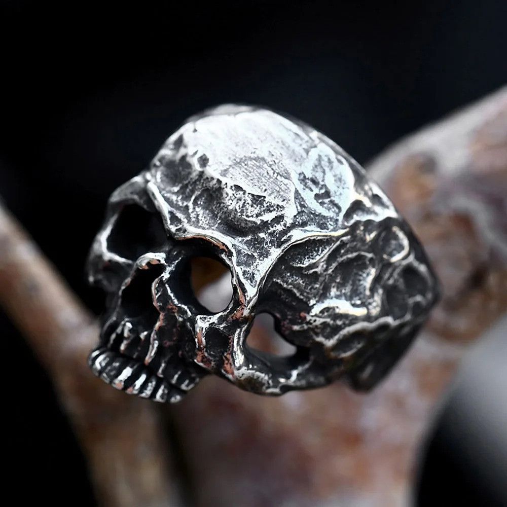 Vintage Vintage Ghost Head Skull Ring Size ONE SIZE - 6 Thumbnail