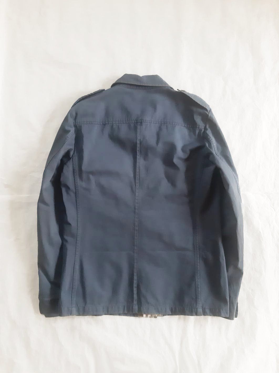 Miu Miu 2000's Vintage Blue Cotton Military Field Jacket