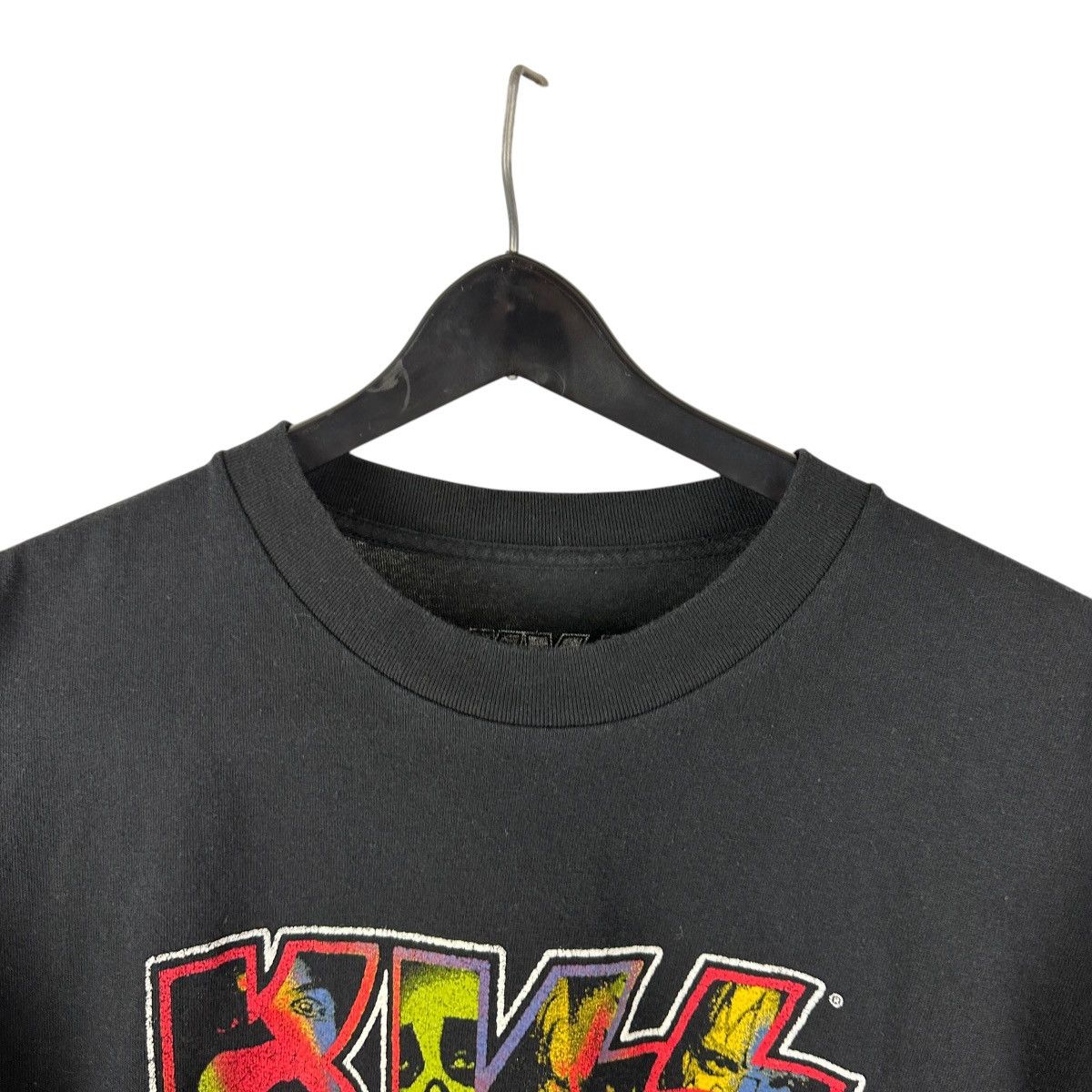 Band Tees Mens Y2K Kiss 1976 US Tour Rock Band Shirt 2XLT Size US XXL / EU 58 / 5 - 3 Thumbnail