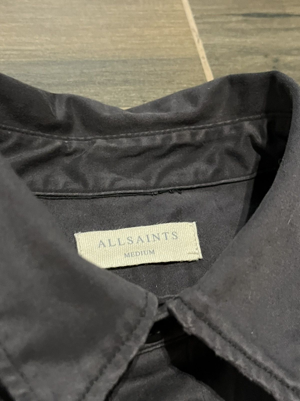 Allsaints × Vintage Vintage Allsaints Black Button-up Overshot Jacket L Size US M / EU 48-50 / 2 - 4 Thumbnail