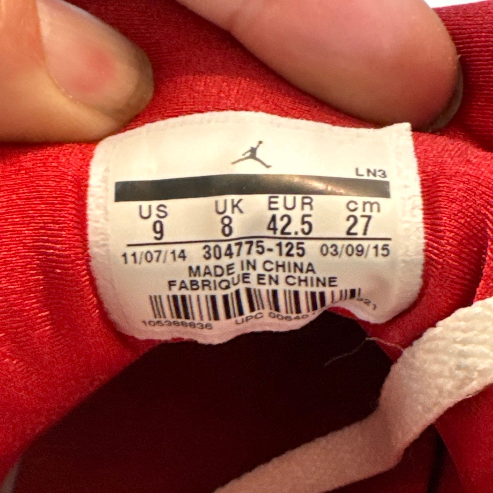 Jordan Brand Air Jordan 7 Retro 2015 Hare m9 w10.5 Size US 9 / EU 42 - 9 Thumbnail