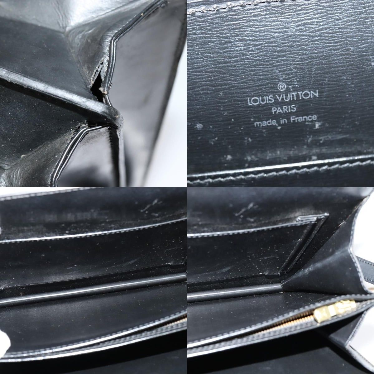 Louis Vuitton LOUIS VUITTON Epi Capuchin Shoulder Bag Black M52342 Size ONE SIZE - 11 Thumbnail