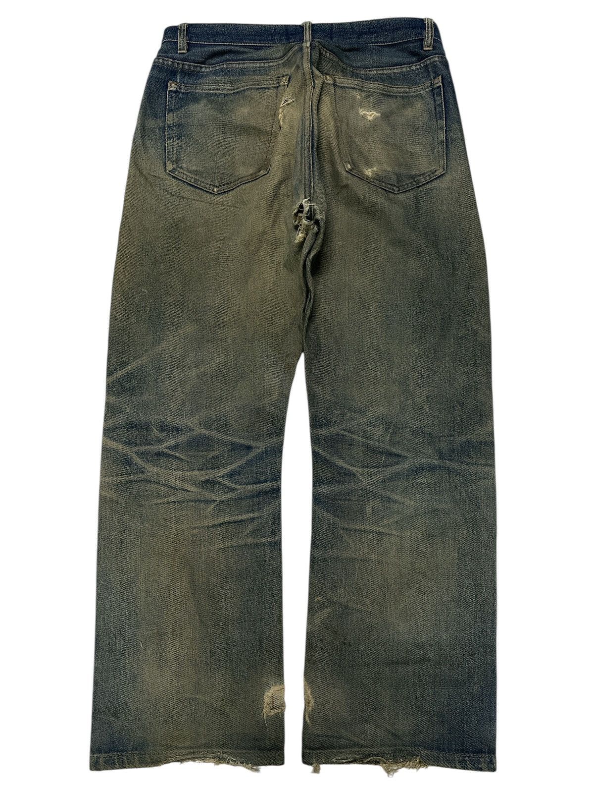 Japanese Brand Vintage Japanese Brand A.P.C Distress Trash Denim. Size US 32 / EU 48 - 2 Thumbnail