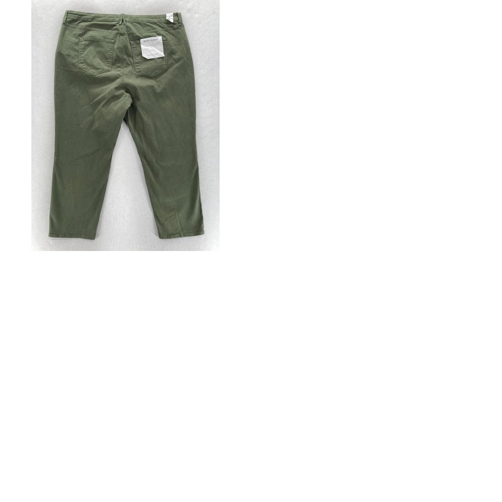 Good American Good American Good Classic Pants Women's Plus 24 Green Stretch High Rise Casual Size 42" / US 20 - 9 Thumbnail
