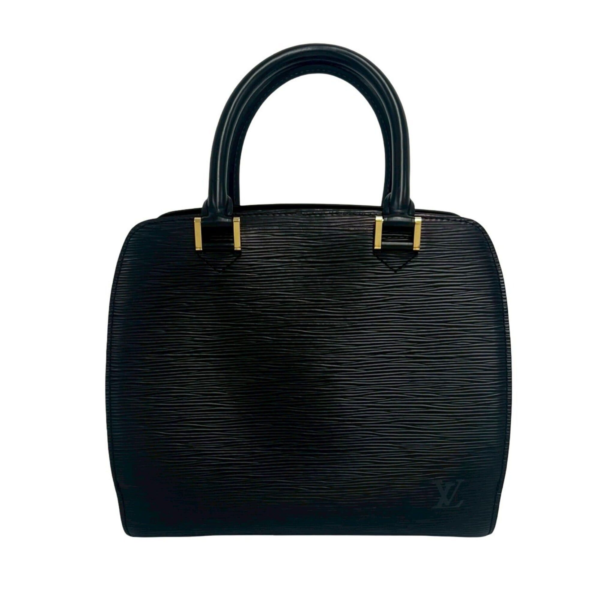 Louis Vuitton Louis Vuitton Pont Neuf Epi Leather Genuine Gold Hardware Handbag Boston Bag Noir Black 20991 Size ONE SIZE - 1 Thumbnail