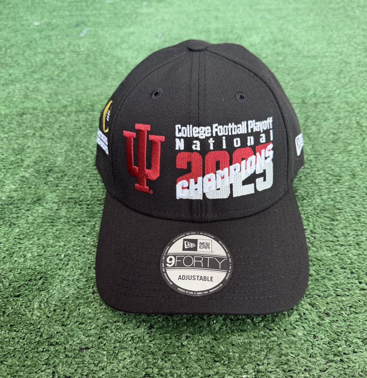 New Era New Era Black Indiana Hoosiers 2025 National Champions Mens Size ONE SIZE - 1 Thumbnail