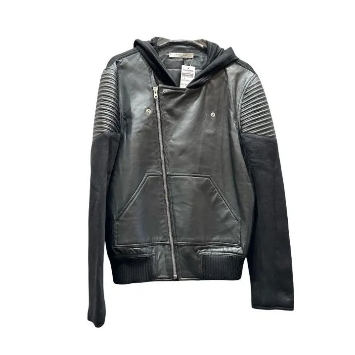 Givenchy Givenchy Space Cotton Leather Panel Hooded Jacket Size US M / EU 48-50 / 2 - 1 Thumbnail