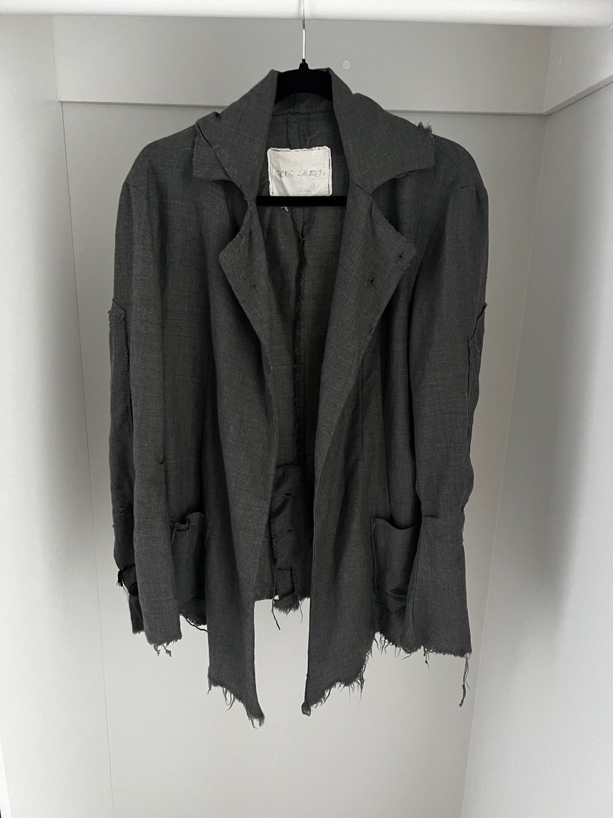 Greg Lauren 🔥🔥 Greg Lauren Grey Cashmere Jacket Size US M / EU 48-50 / 2 - 1 Thumbnail