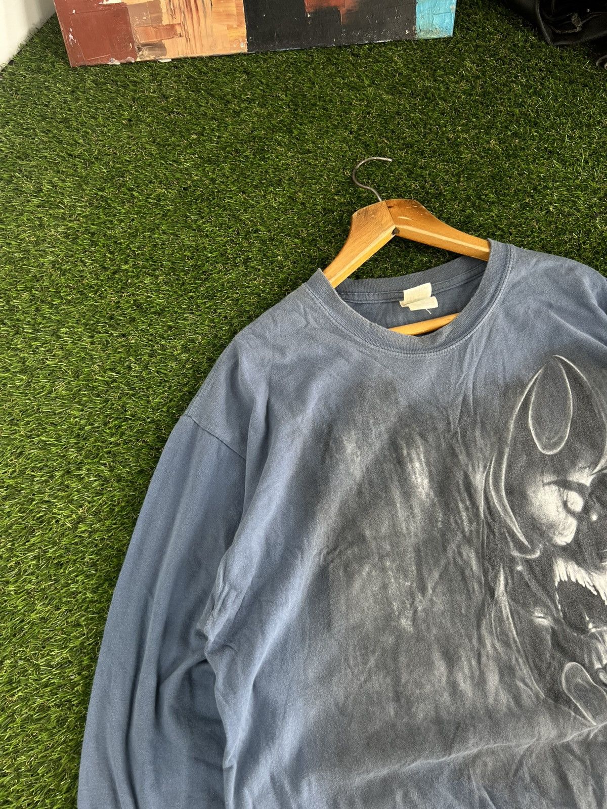 Hysteric Glamour Japan Skull Long Sleeve T Shirt Like Mastermind Distressed Size US XL / EU 56 / 4 - 2 Thumbnail