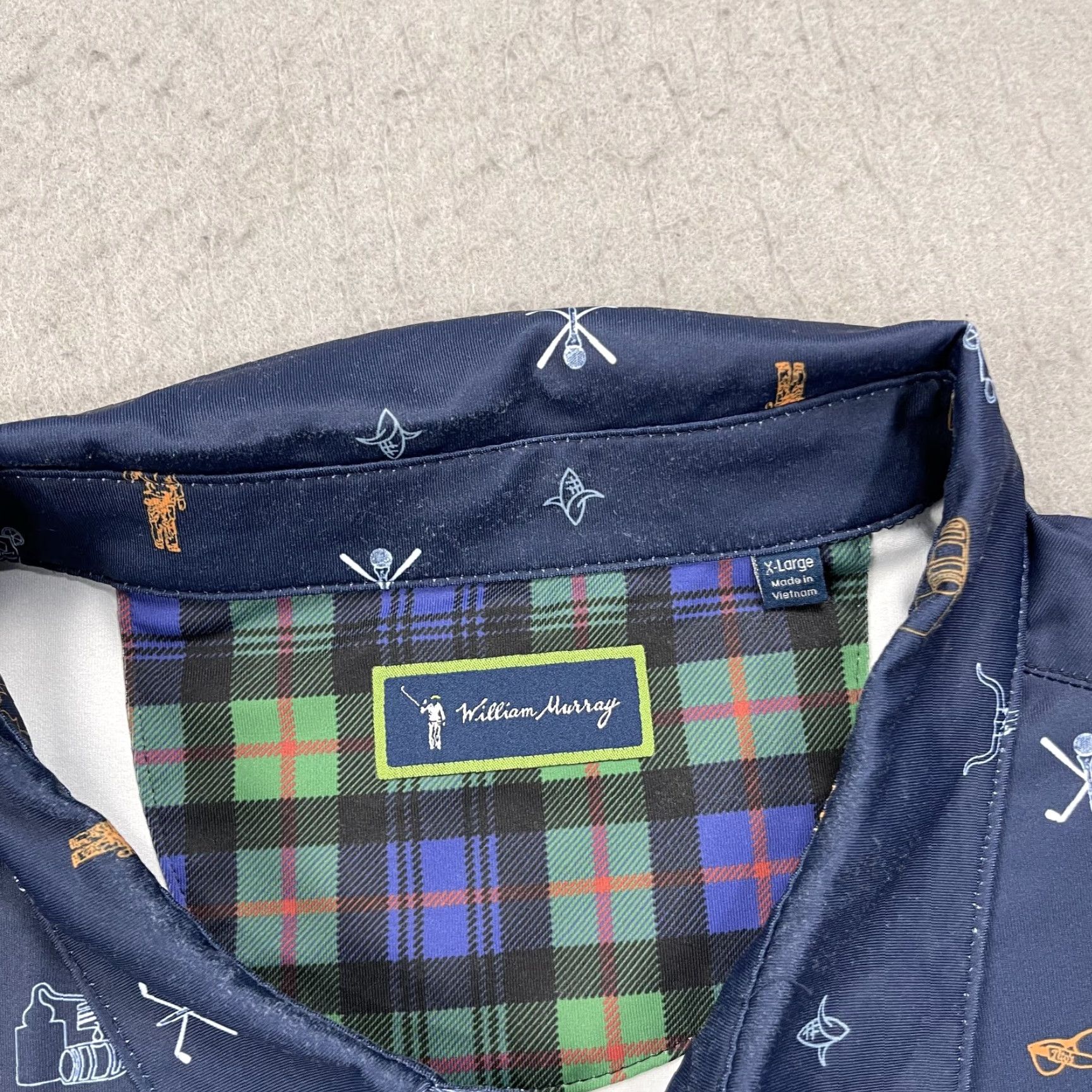 Vintage William Murray Polo Shirt Mens XL Blue Polo Golf Stretch Shirt Size US XL / EU 56 / 4 - 4 Thumbnail