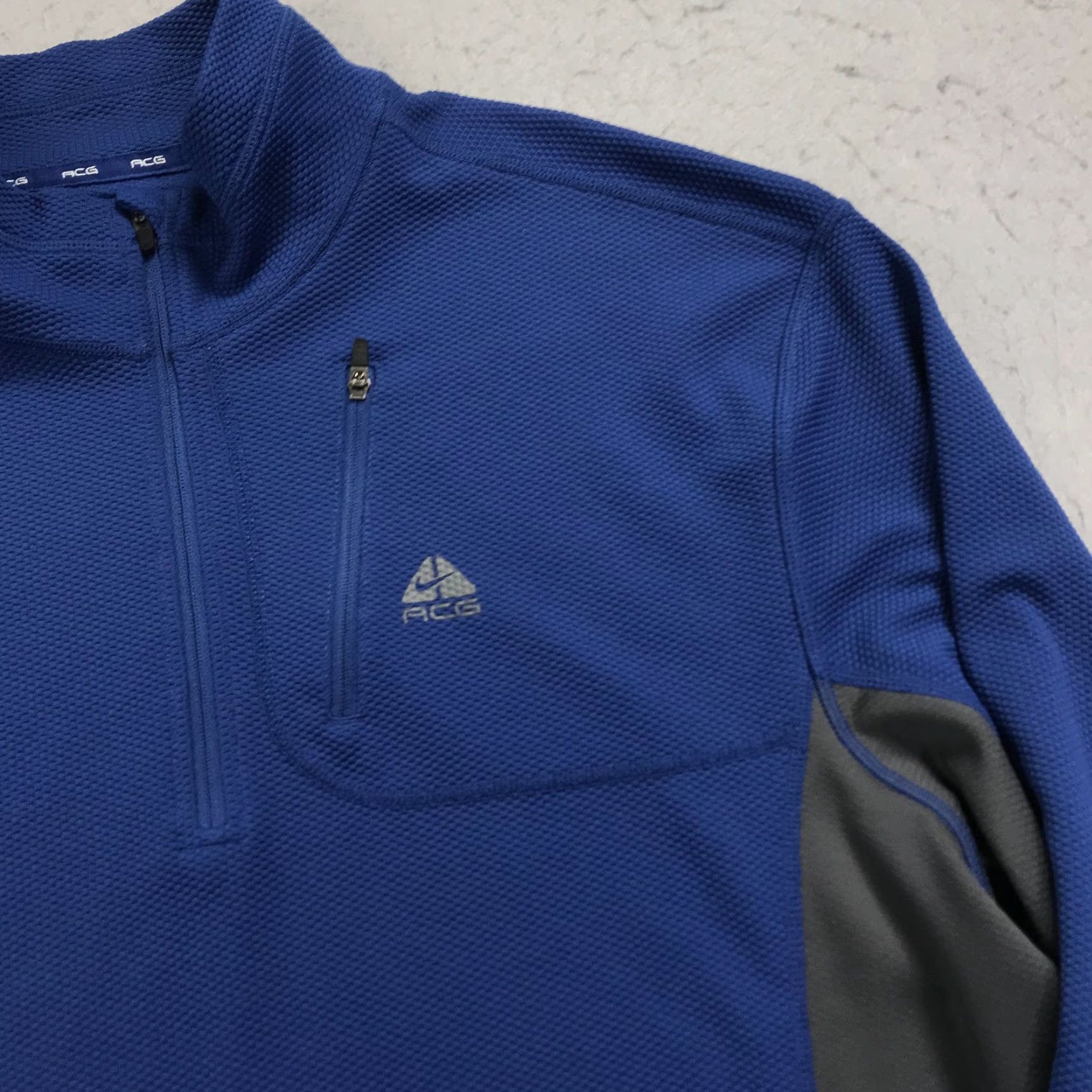 Nike ACG Nike ACG Jacket Mens L Blue Outdoor 1/4 Zip Pullover Hiking Vintage 90s Size US L / EU 52-54 / 3 - 3 Thumbnail