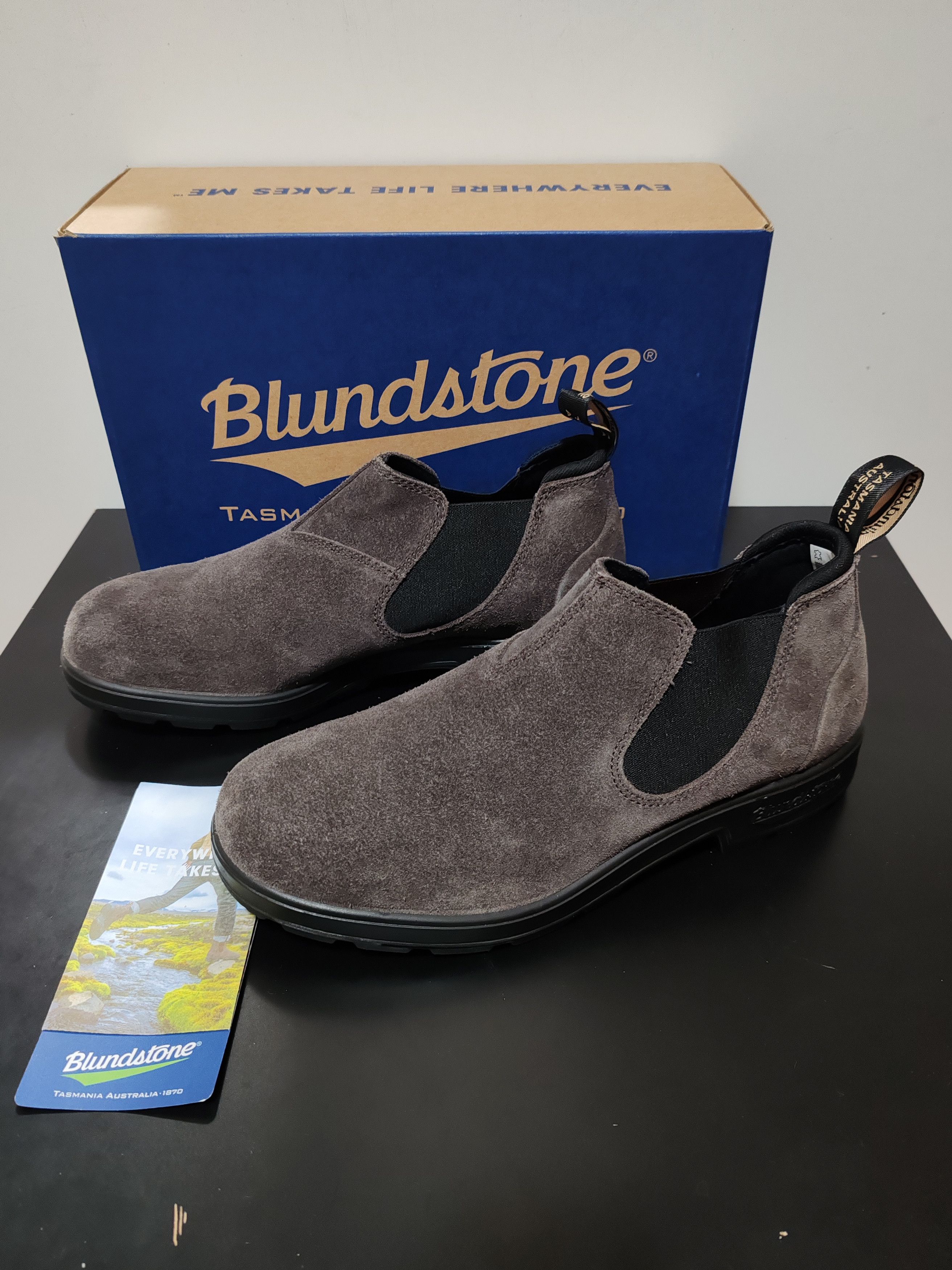Blundstone Bottines Blundstones Chelsea - Daim Ciré Gris Acier Size US 9.5 / EU 42-43 - 9 Thumbnail