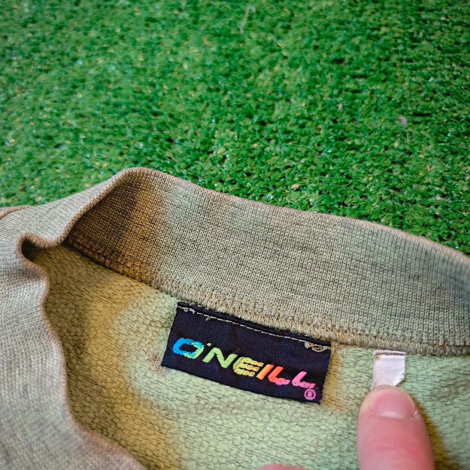 O'Neill Vintage O'neill sweatshirt mens Large green 90s surfer Size US L / EU 52-54 / 3 - 9 Thumbnail