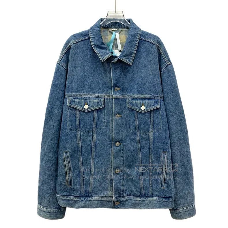 Gucci Gucci Blue logo embroidered cotton lapel single-breasted l Size US L / EU 52-54 / 3 - 1 Thumbnail