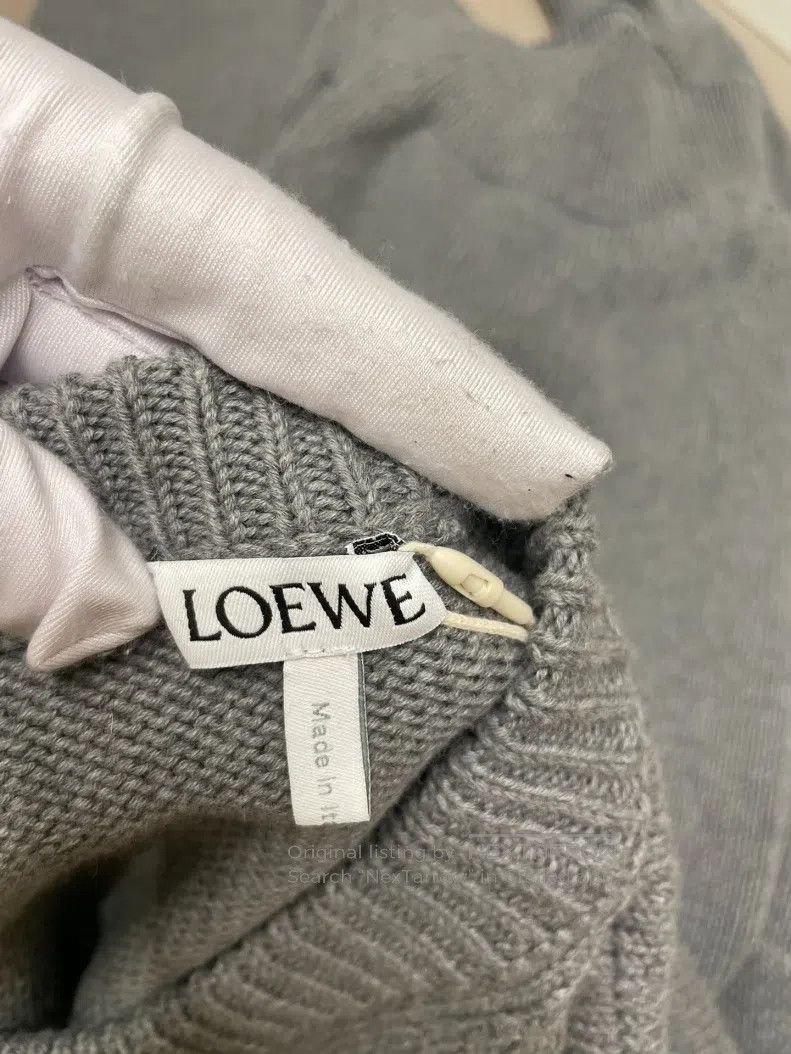 Loewe Loewe Gray Cotton Sweater Size XS / US 0-2 / IT 36-38 - 3 Thumbnail