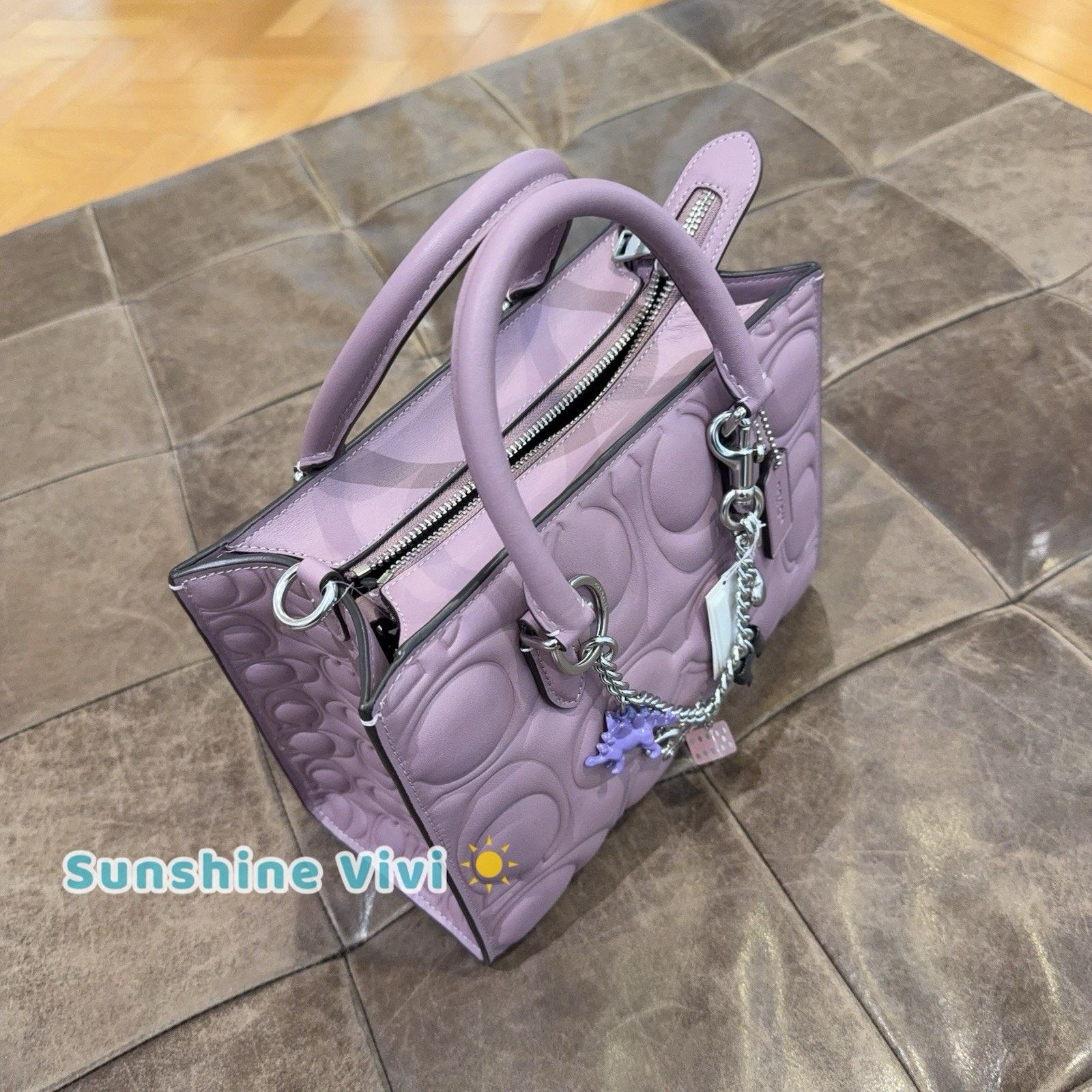 Coach NWT bundle Coach Maggie Small Tote CY670 & CZ633 Motif Chain Size ONE SIZE - 9 Thumbnail