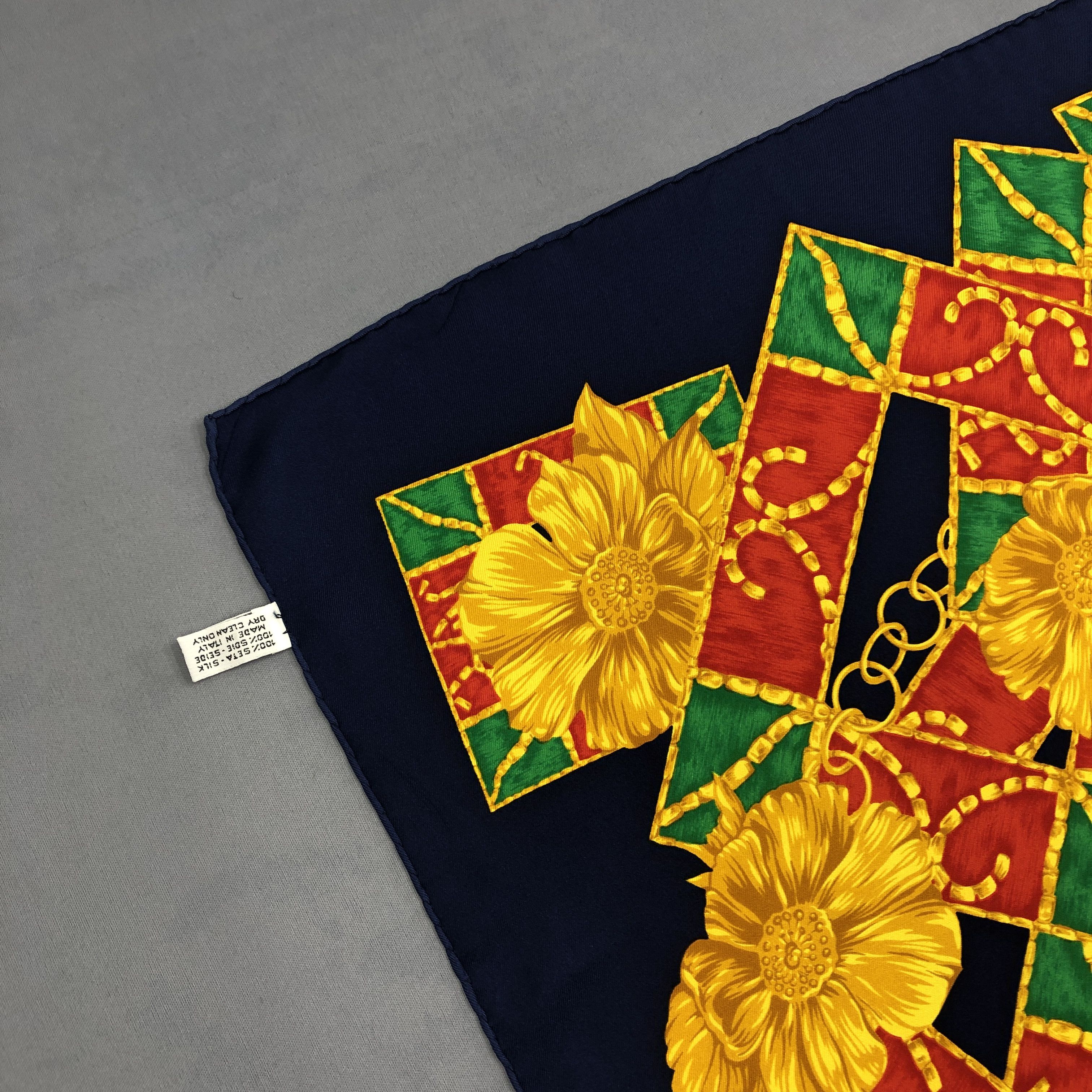 Nina Ricci × Vintage Vintage Nina Ricci SILK Scarf Twill Stole Wraps Scarves Size ONE SIZE - 11 Thumbnail