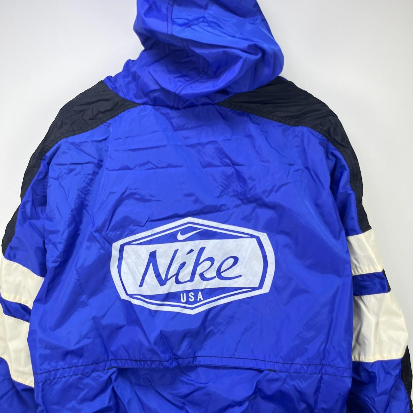 Nike Vintage 90s Nike USA Windbreaker Jacket Medium Pittsburgh Size US M / EU 48-50 / 2 - 2 Thumbnail