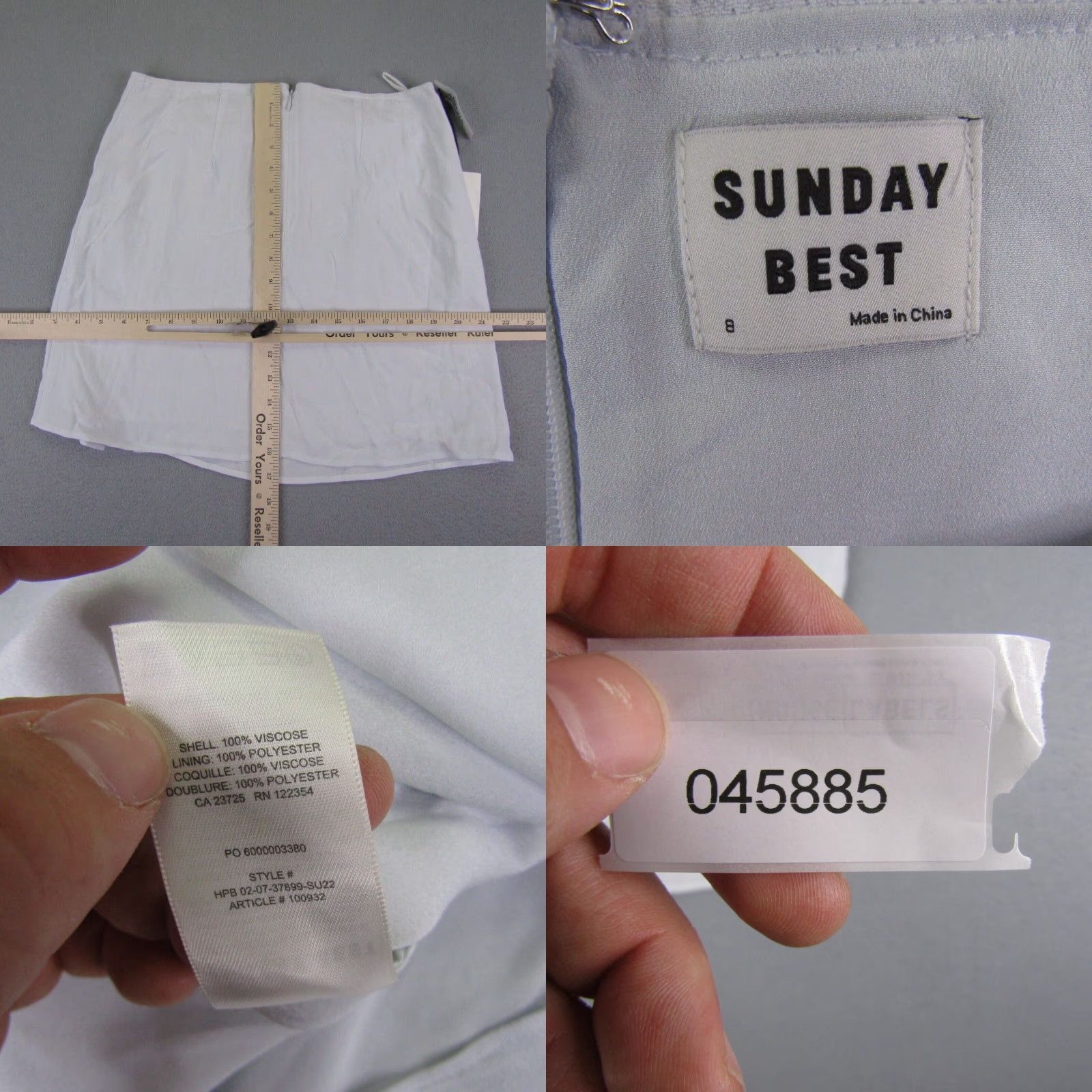 Aritzia Aritzia Sunday Best Skirt Womens 8 White Tatianna Layered Mini Lightweight NEW Size 30" / US 8 / IT 44 - 8 Thumbnail