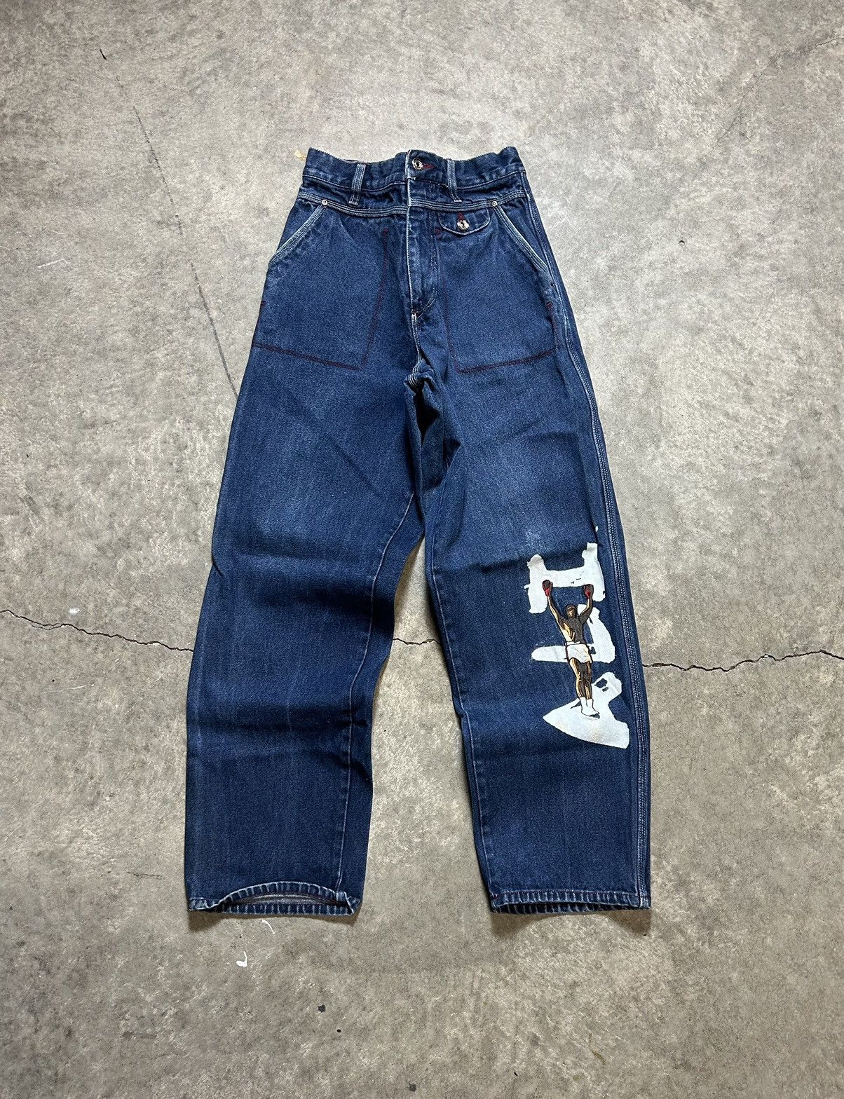 Fubu × Vintage Vintage Fubu skater jeans dark wash Muhammad Ali Size US 30 / EU 46 - 1 Thumbnail