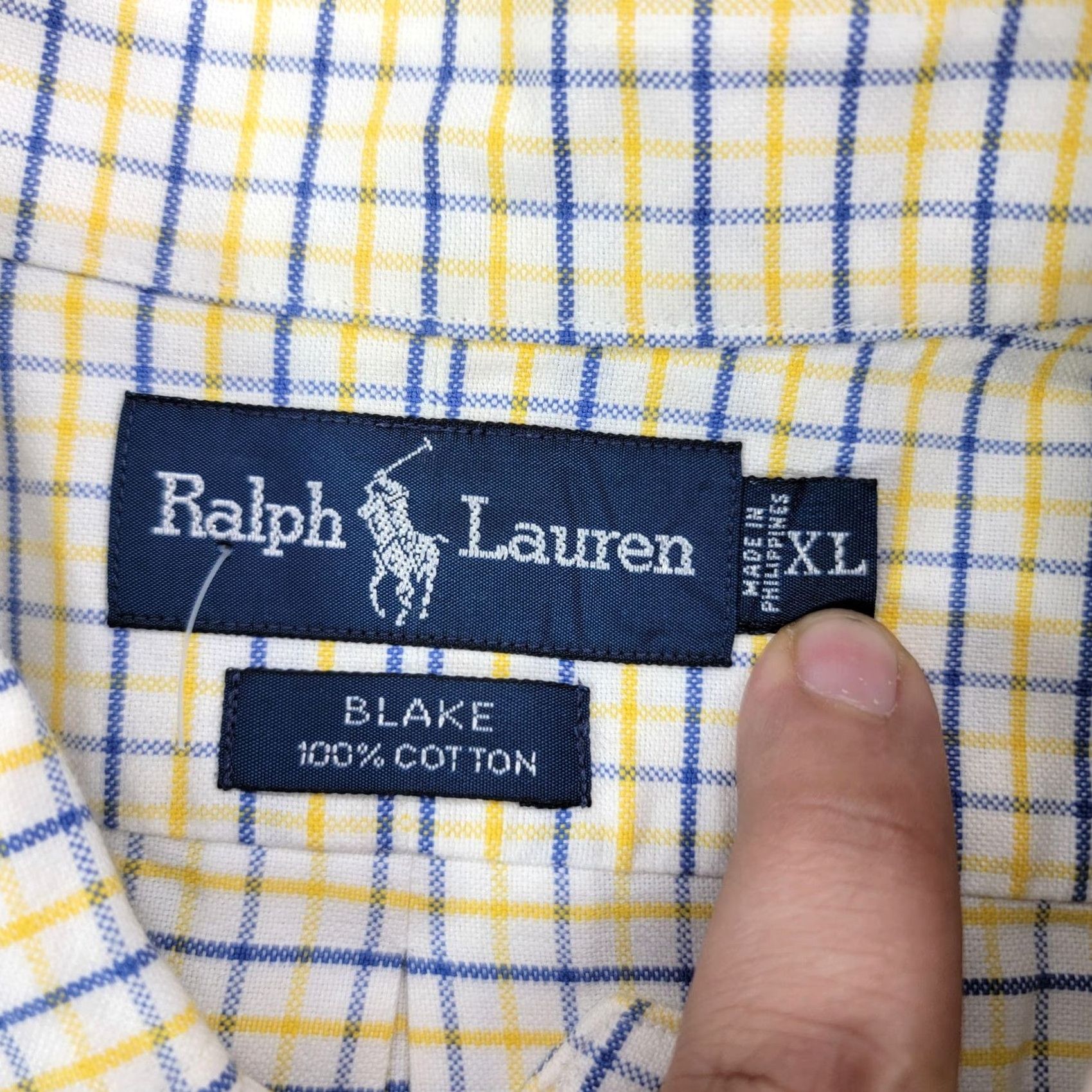 Ralph Lauren Ralph Lauren Shirt Mens XL Yellow Check Long Sleeve Button Down Cotton Pony Size US XL / EU 56 / 4 - 5 Thumbnail