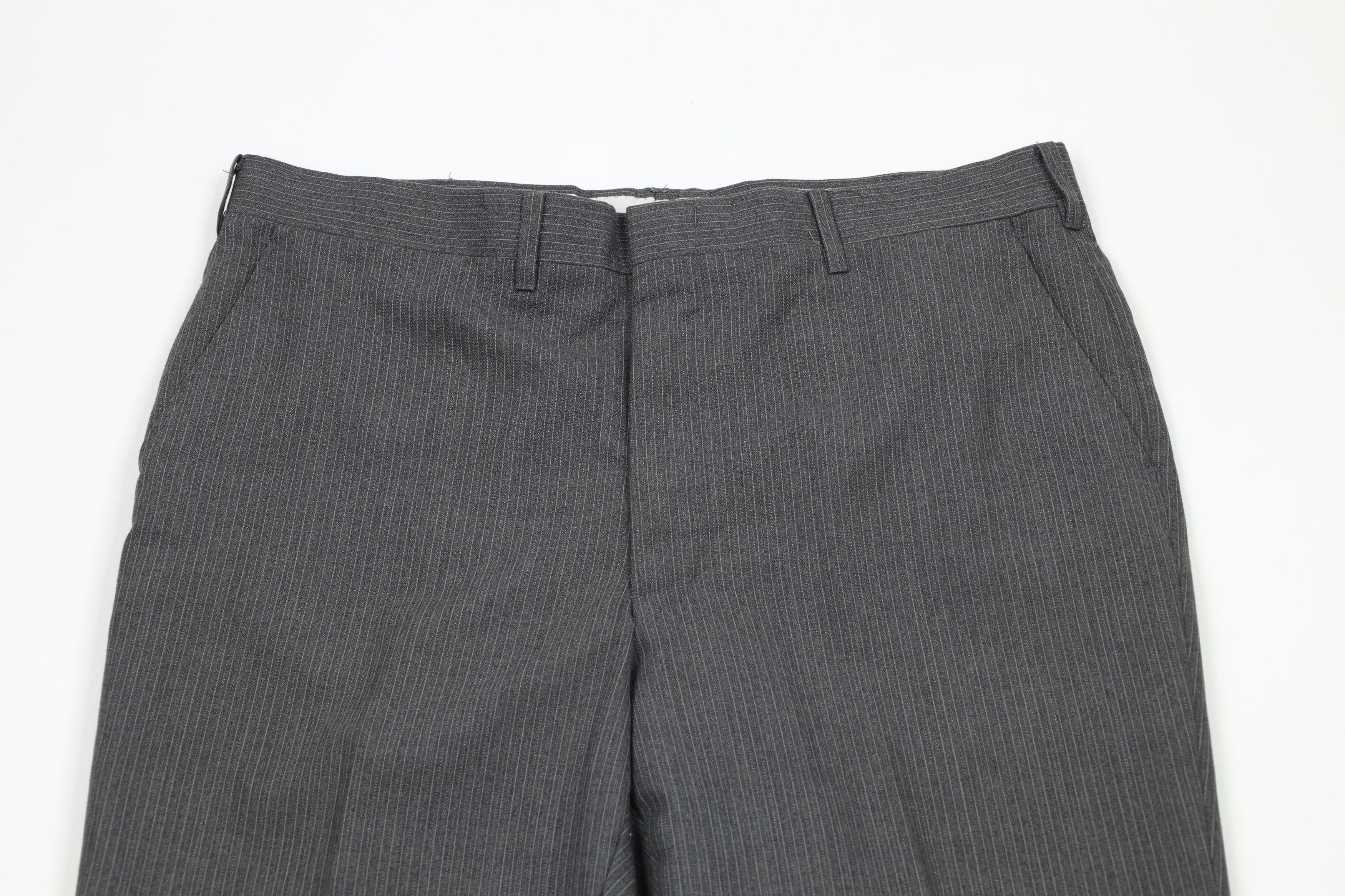 Vintage Vintage 70s Streetwear 3 Piece Wool Pinstriped Wedding Suit Size 44R - 20 Thumbnail
