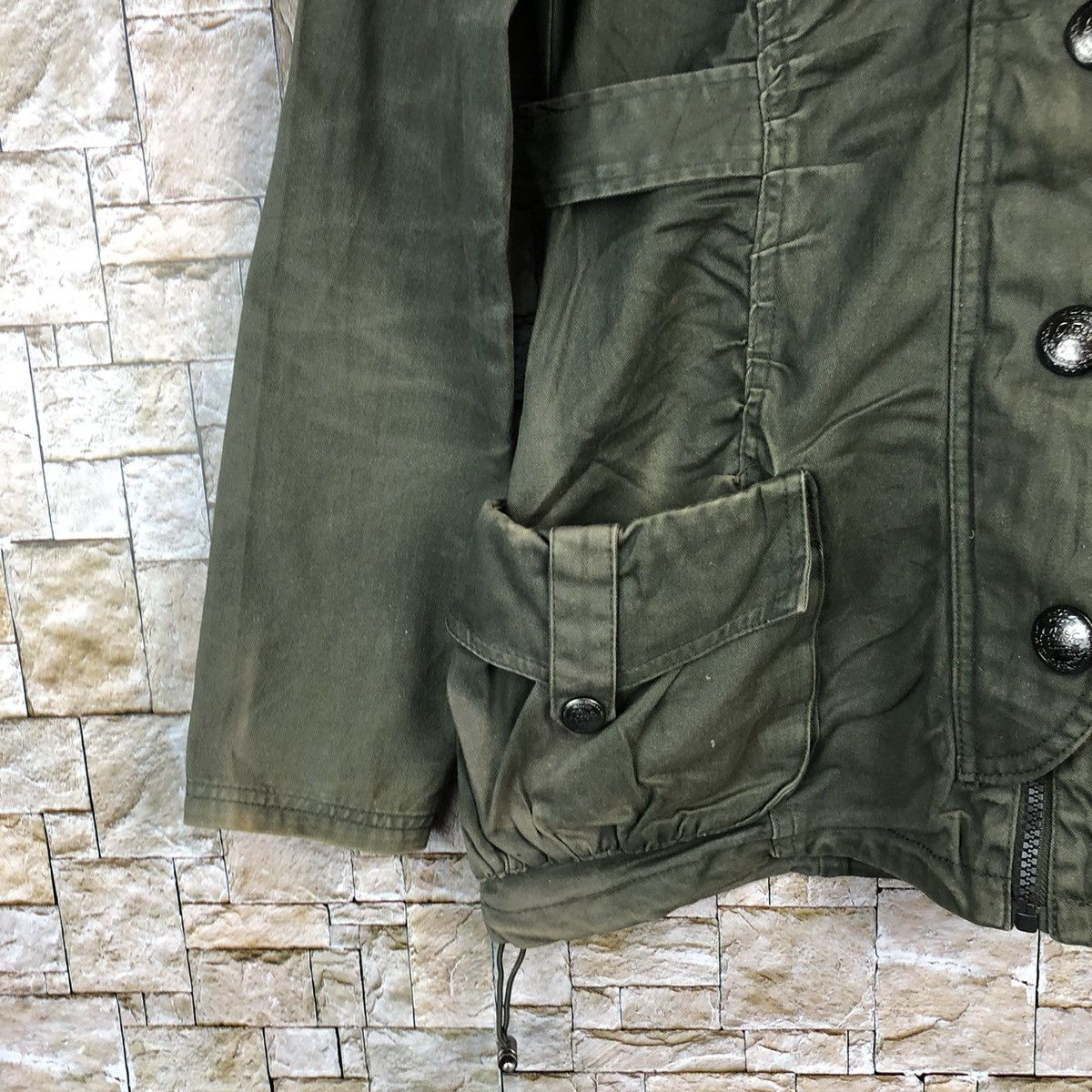 Japanese Brand Backs Green Coats jacket Hoodie #A826 Size M / US 6-8 / IT 42-44 - 7 Thumbnail