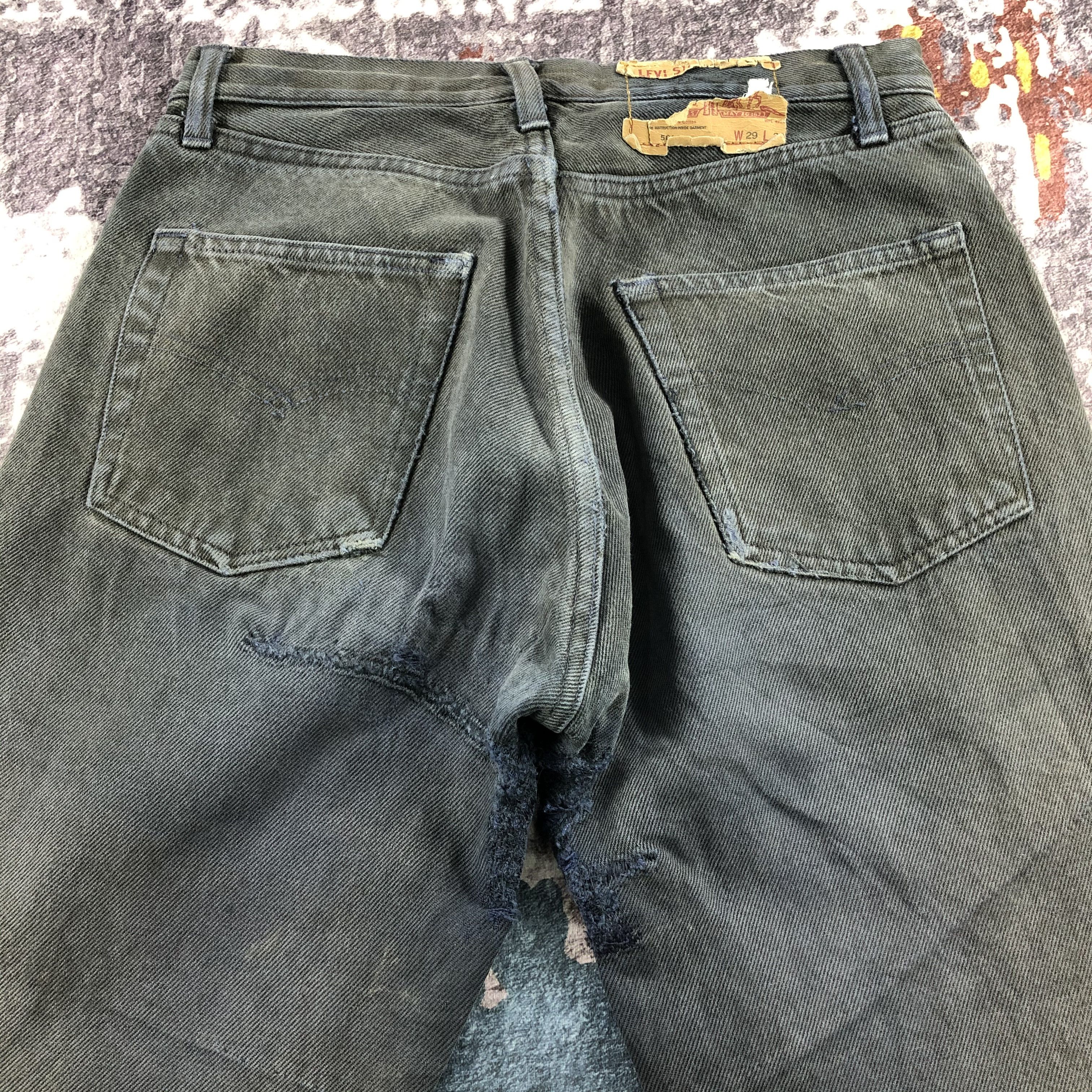 Levi's × Vintage Vintage 90s Sunfaded Levis 501 Jeans-JM2517 Size US 28 / EU 44 - 5 Thumbnail