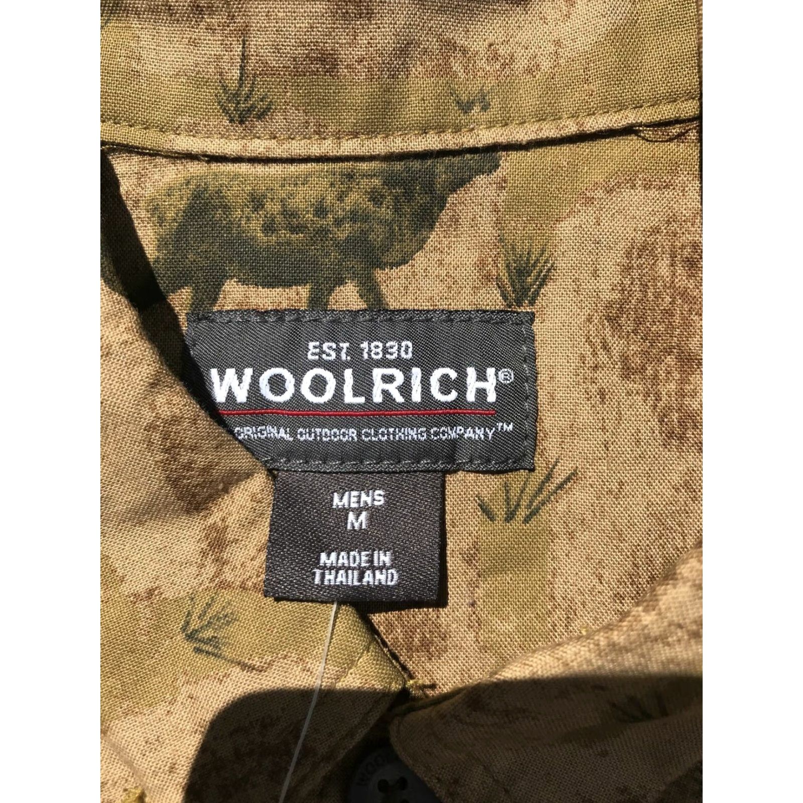Vintage VINTAGE Woolrich Men's Flannel Shirt 90s Animal Print Deer Moose Brown Size M Cotton Blend Size US M / EU 48-50 / 2 - 5 Thumbnail