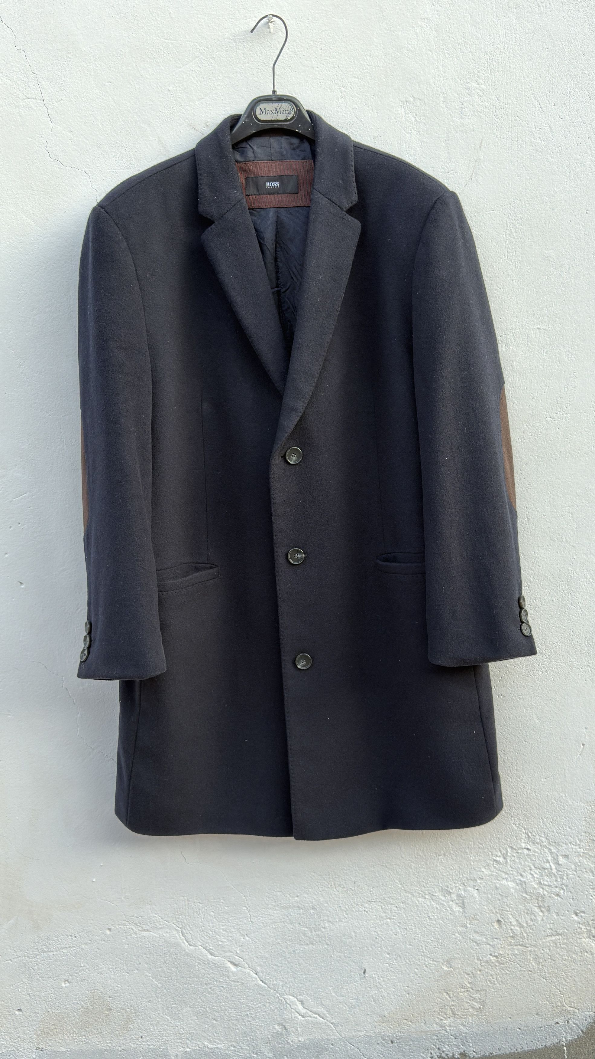 Hugo Boss 🔥 modern coat Hugoboss slim size 46R cashmere wool Size US L / EU 52-54 / 3 - 20 Thumbnail