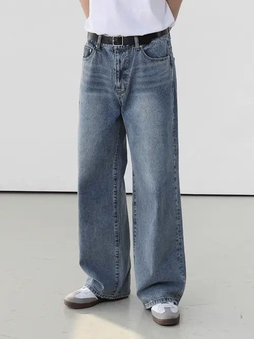 Jean Miyauchi x Nami Blue Baggy Denim Jeans, Wide Leg Loose Jeans Size US 28 / EU 44 - 5 Thumbnail