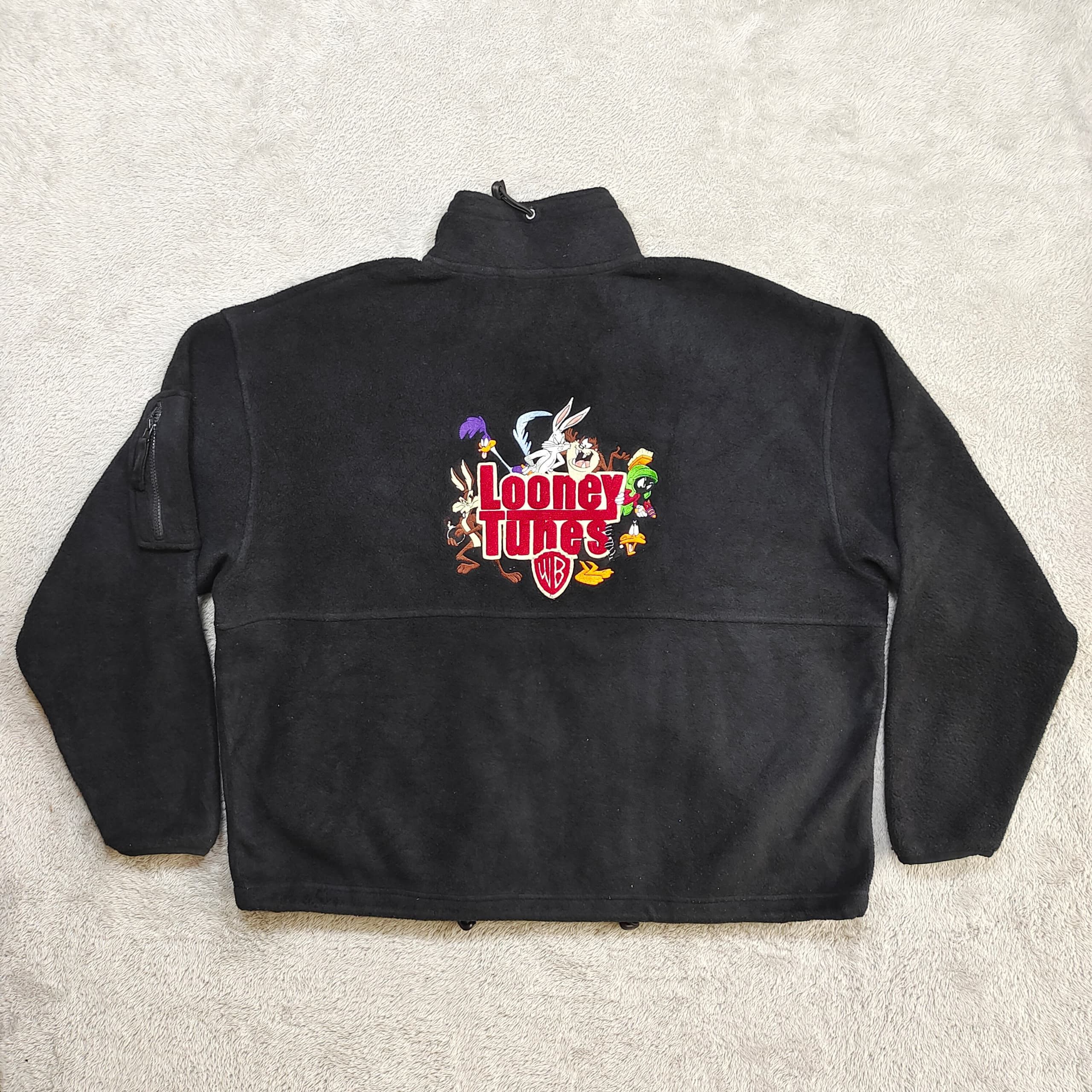 Warner Bros Y2K Looney Tunes Warner Bros Embroidered Fleece Jacket Size US XL / EU 56 / 4 - 2 Thumbnail
