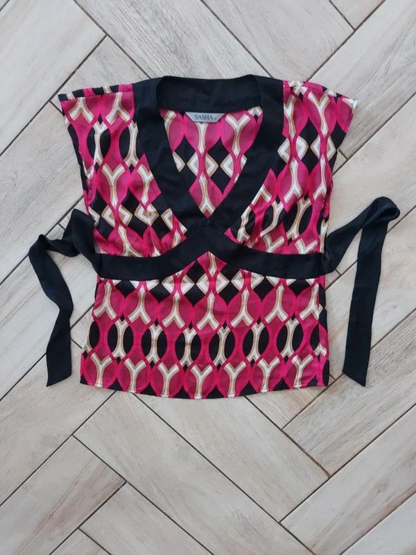 Vintage Vintage short sleeve top Size L / US 10 / IT 46 - 4 Thumbnail