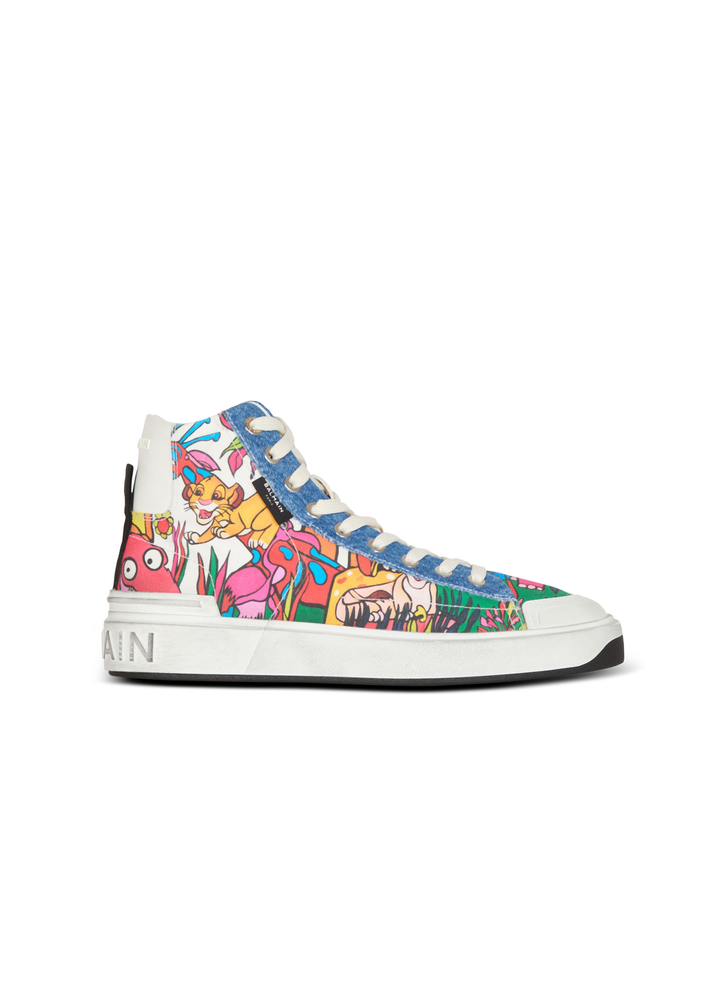 Balmain o1s1wg110925 X Disney High Top Sneakers in Multicolor Size US 6 / IT 36 - 1 Thumbnail