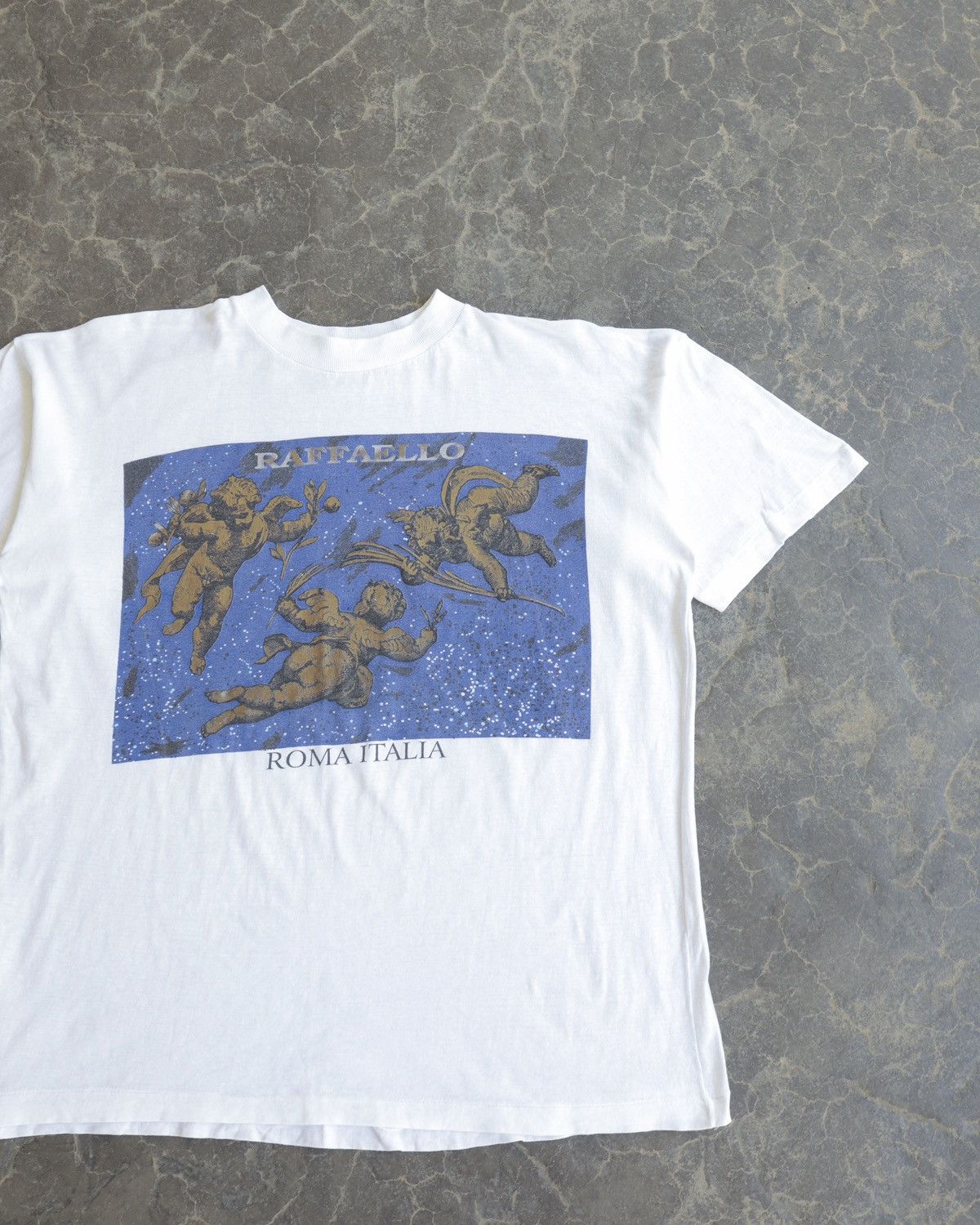 Vintage Vintage 90s Raffelo Leonardo Angel Bible Wings Art USA Tee Size US M / EU 48-50 / 2 - 3 Thumbnail