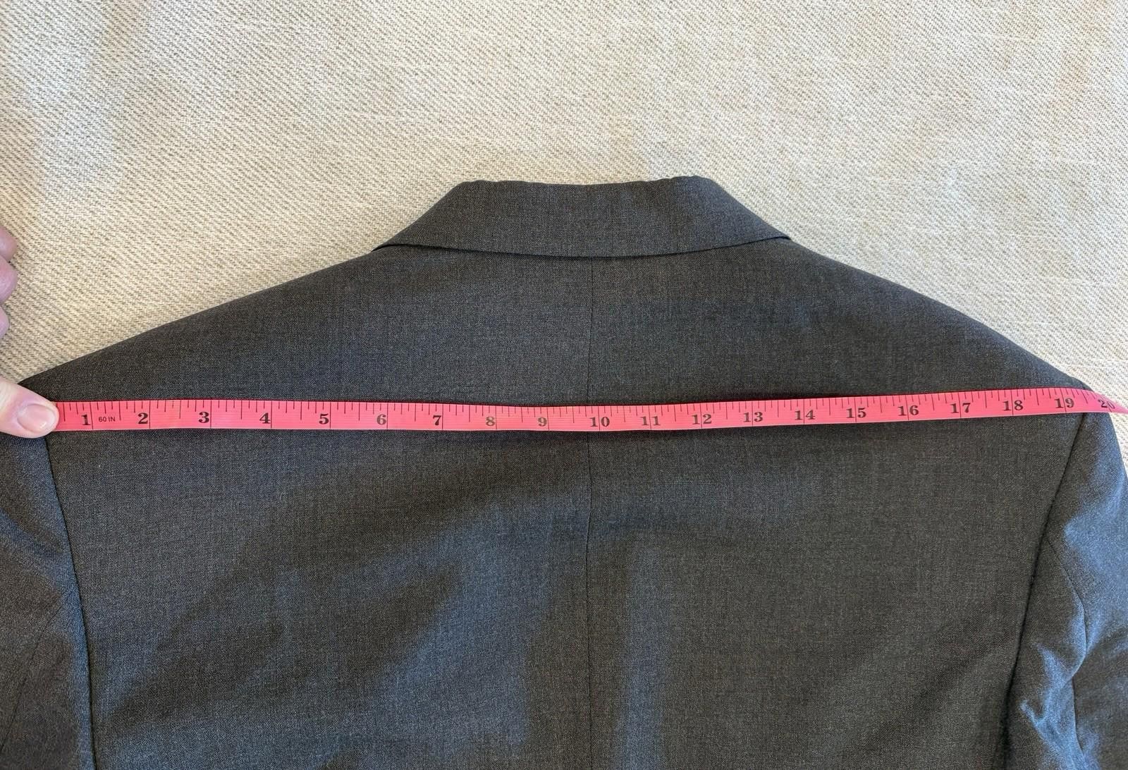 Pierre Cardin Vintage Pierre Cardin Charcoal Double Breast Jacket Wool 40R Size 40R - 3 Thumbnail