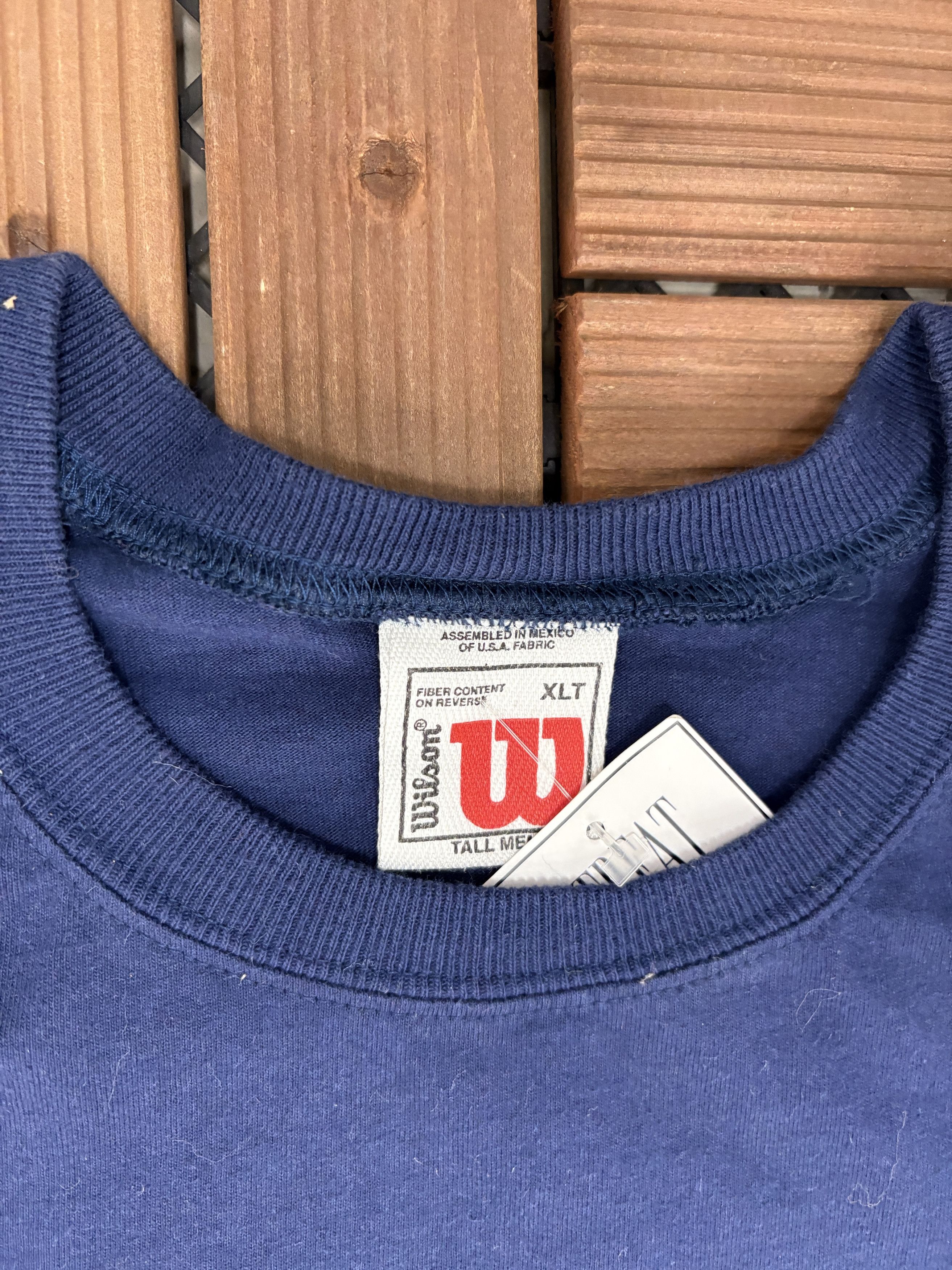 Vintage × Wilson Wilson Tennis Script Vintage Blue T-Shirt Tee Size US XL / EU 56 / 4 - 5 Thumbnail