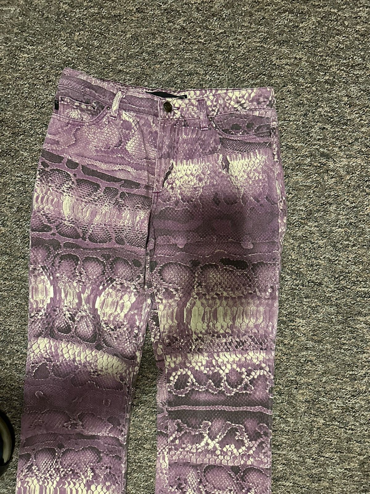 Just Cavalli Just cavalli snakeskin print flared pants Size US 27 - 5 Thumbnail