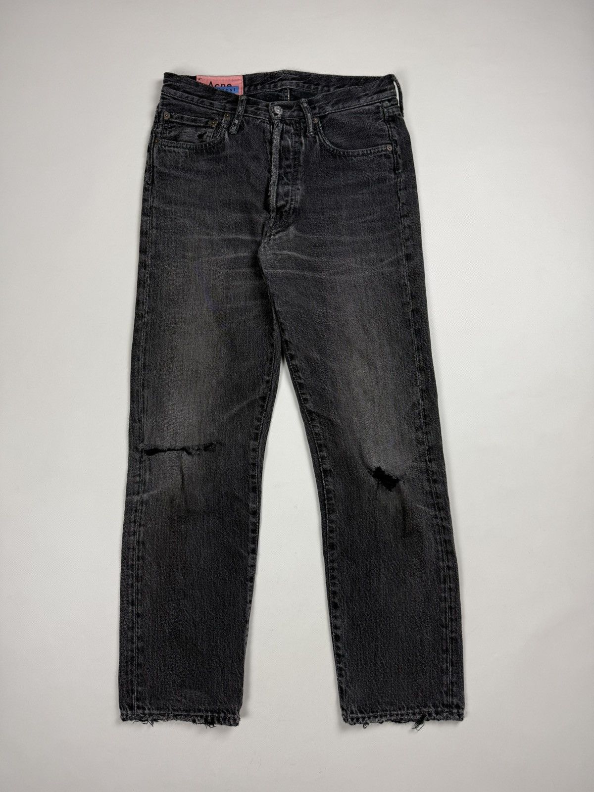 Acne Studios Acne Studios Bla Konst 1996 Used Distressed Denim Jeans Size US 29 - 1 Thumbnail