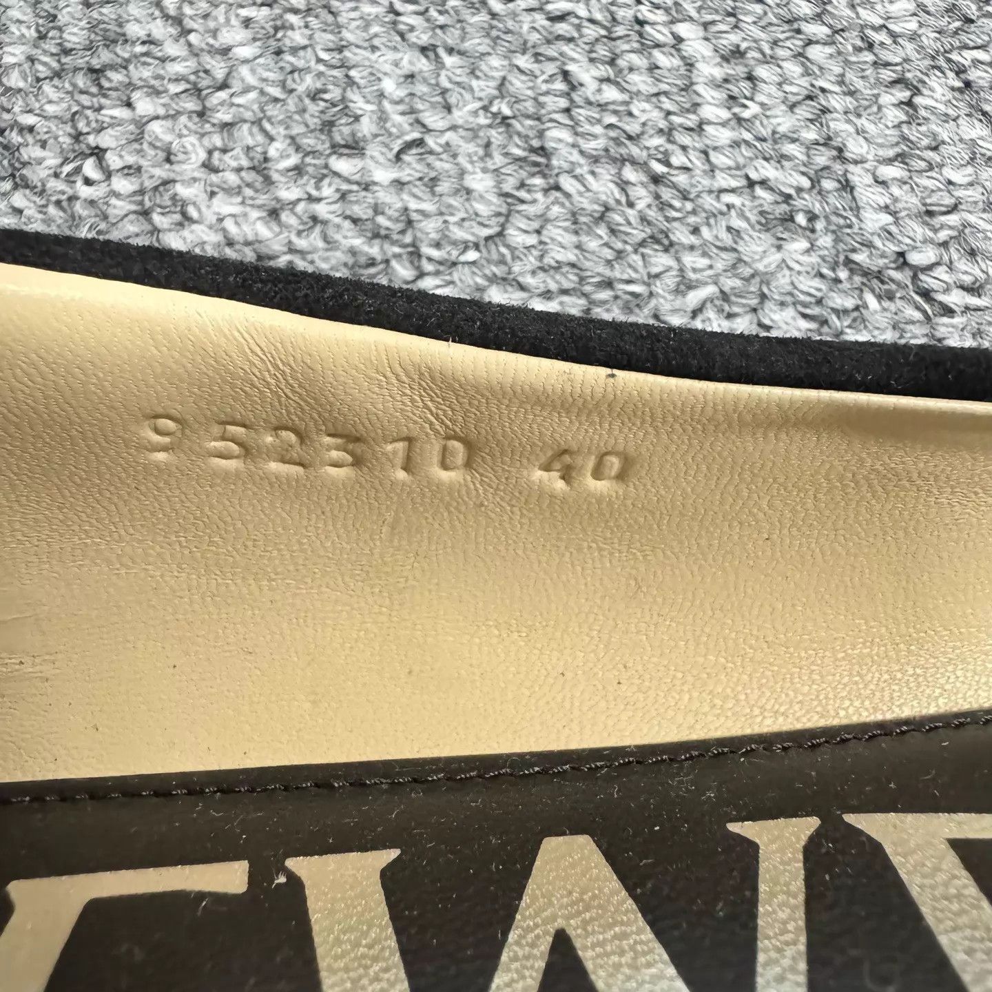 Loewe Loewe Gray Lambskin Paved Crystal Flats 40 EU New Size US 9.5 / IT 39.5 - 7 Thumbnail
