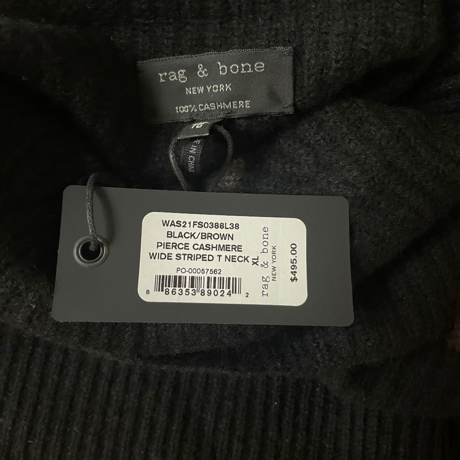 Rag & Bone Pierce Cashmere Wide Striped Turtleneck Sweater - Rag&Bone Size S / US 4 / IT 40 - 13 Thumbnail