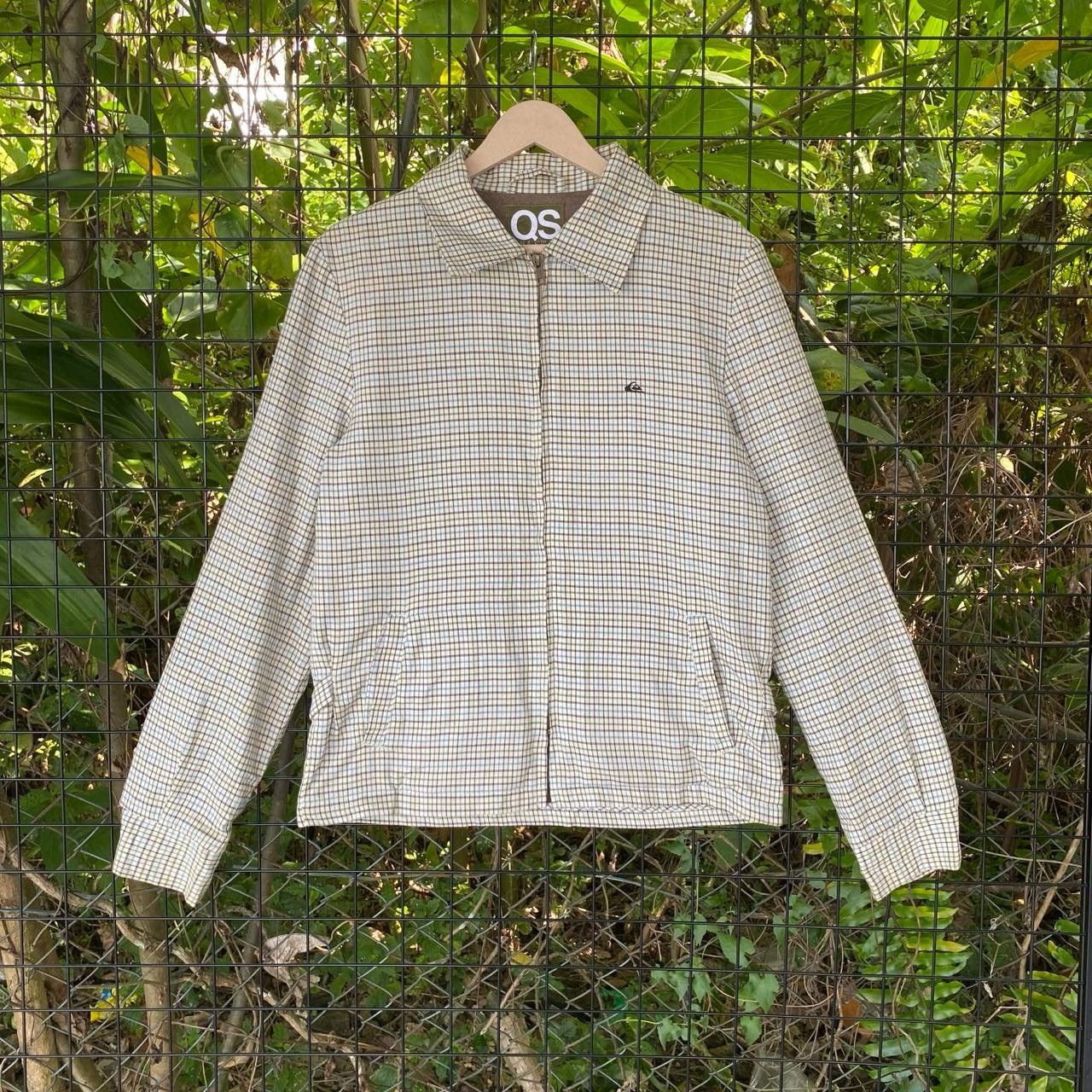 Vintage Quiksilver Checkered Board Zipper Jacket