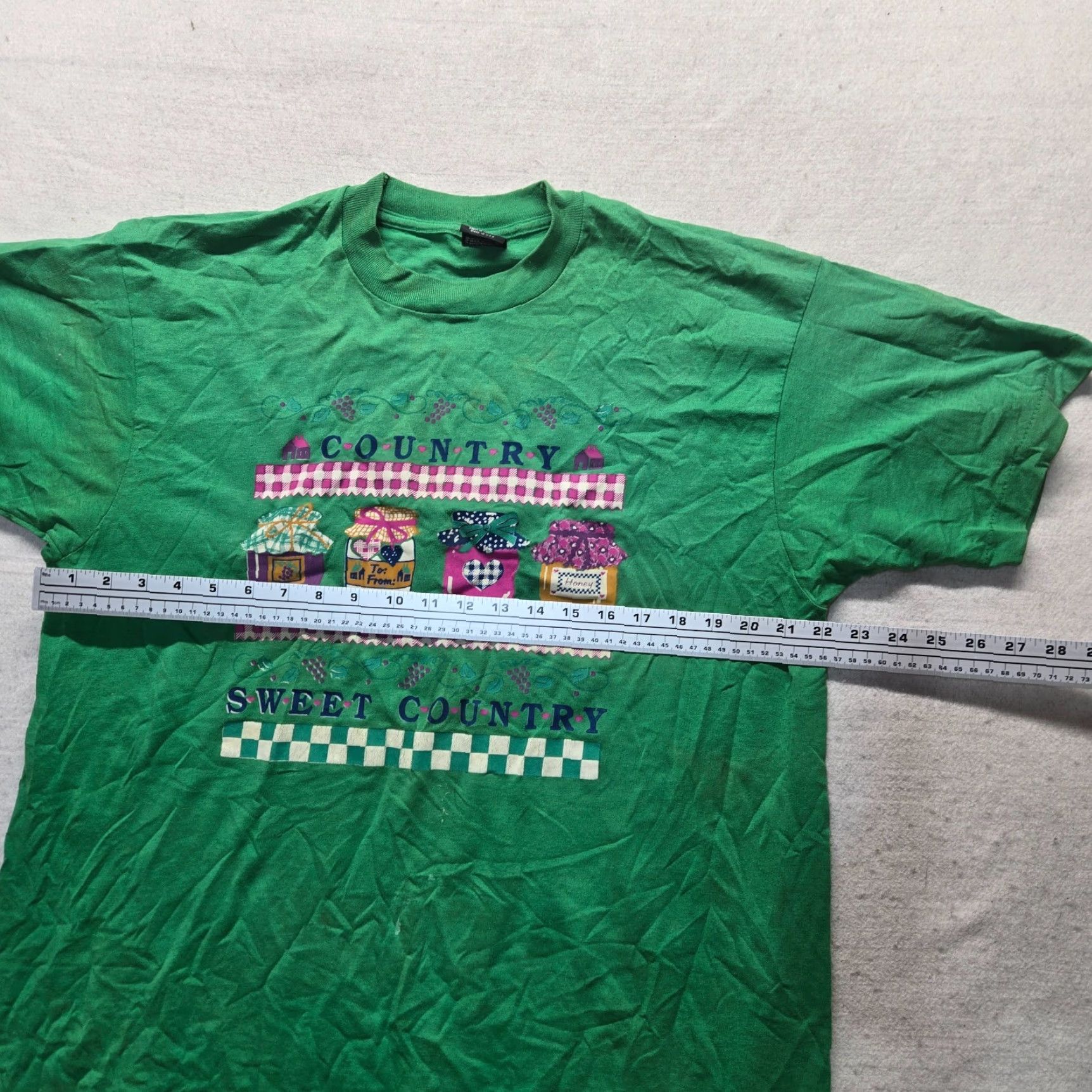 Vintage VINTAGE Country Sweet Country Shirt Women XL Green Adult Short Sleeve Round Neck T-Shirt Size XL / US 12-14 / IT 48-50 - 4 Thumbnail