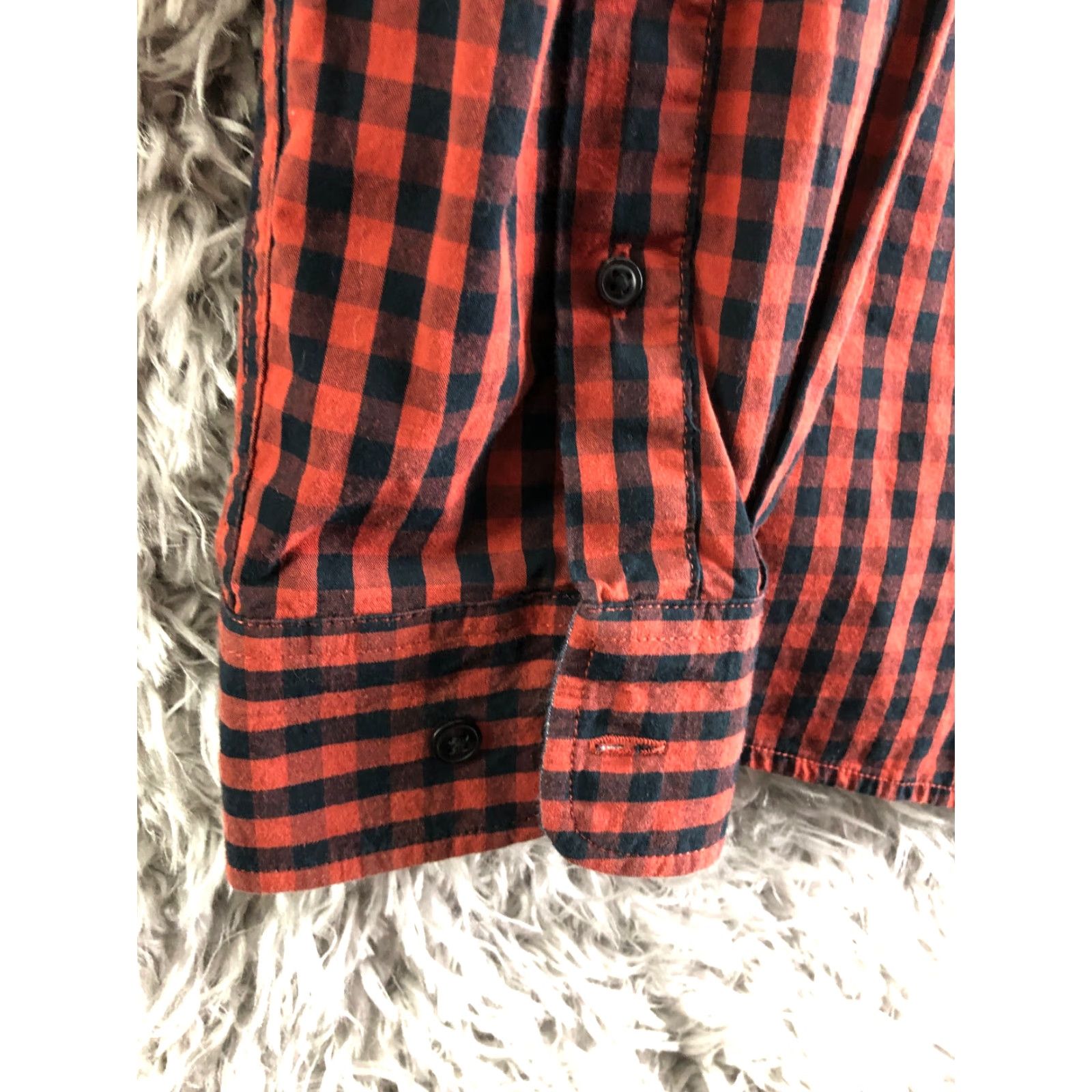 Vintage A&I Modern Fit Shirt XL Men Red Stripe Long Sleeve Button-Down Collar Shirt Size US XL / EU 56 / 4 - 2 Thumbnail